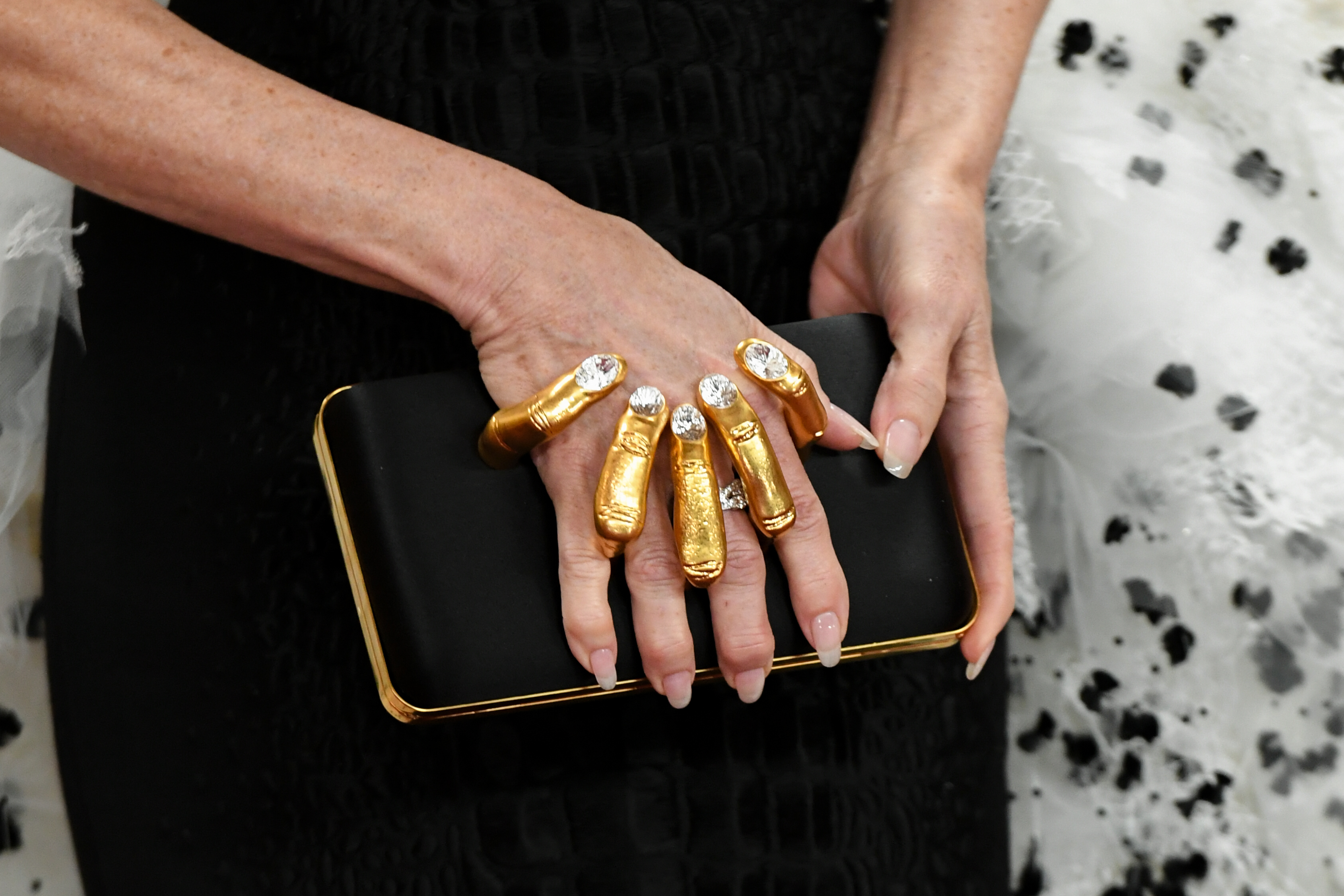 Demi Moore's purse detail that prompted the "brass knuckles" comment  | Source: Getty Images