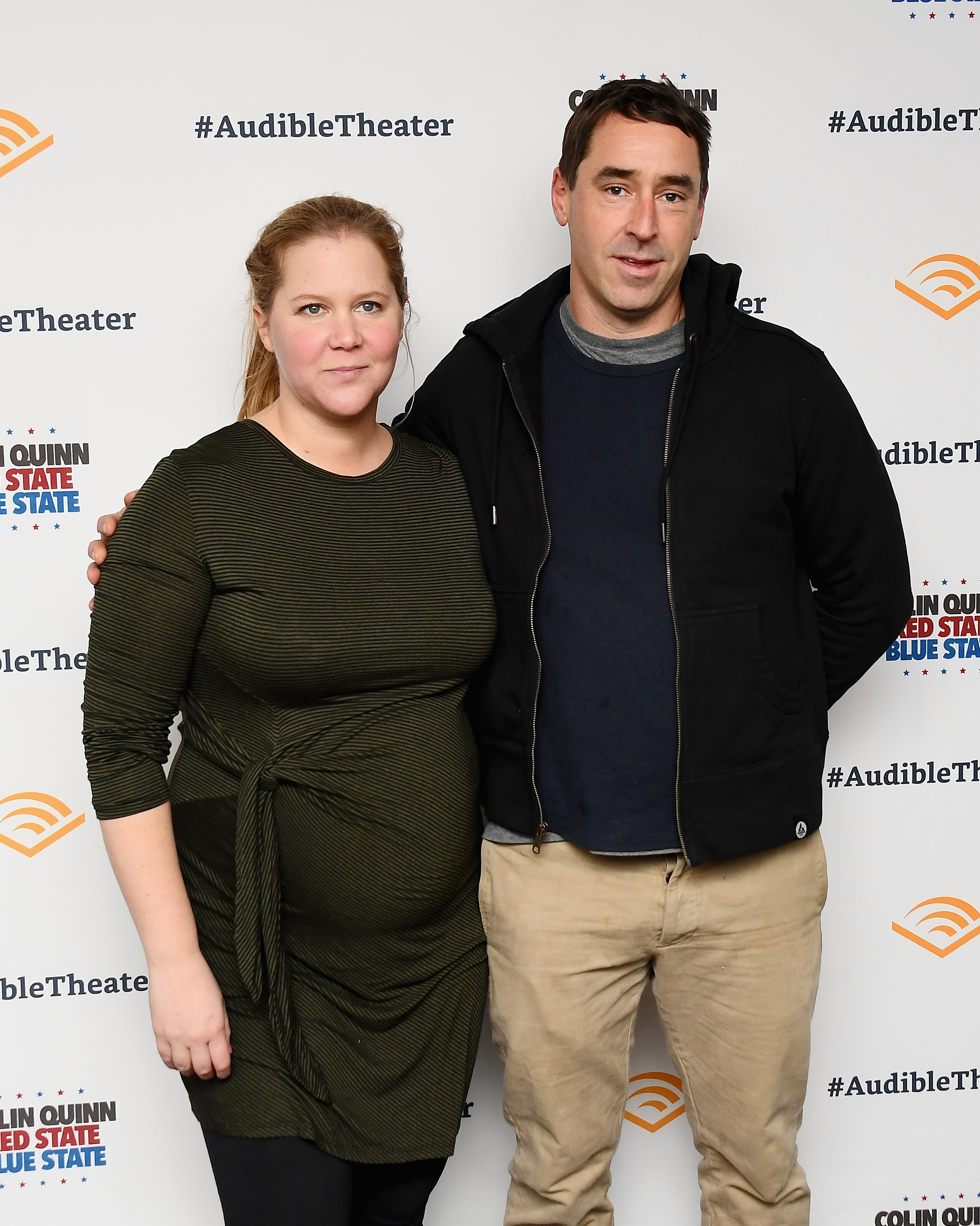 Amy Schumer and Chris Fischer attend the "Colin Quinn: Red State Blue State" Opening Night at the Minetta Lane Theatre on January 22, 2019, in New York City | Source: Getty Images