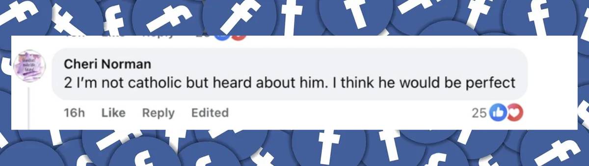 A netizen's comment on the Filipino Cardinal, May 8, 2025 | Source: Facebook/AmoMamaNostalgia