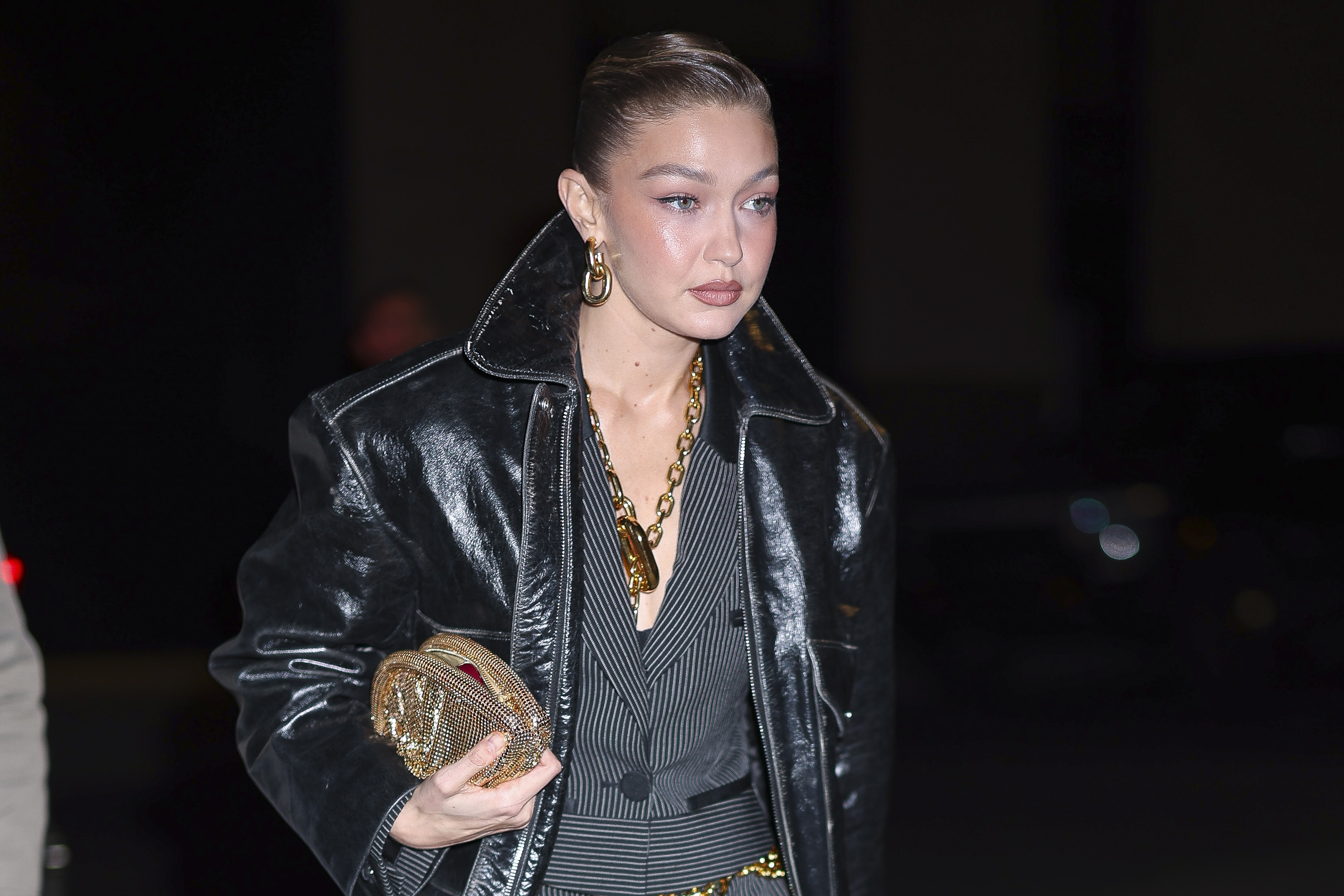 Gigi Hadid seen in Madison Square on March 13, 2025, in New York City | Source: Getty Images