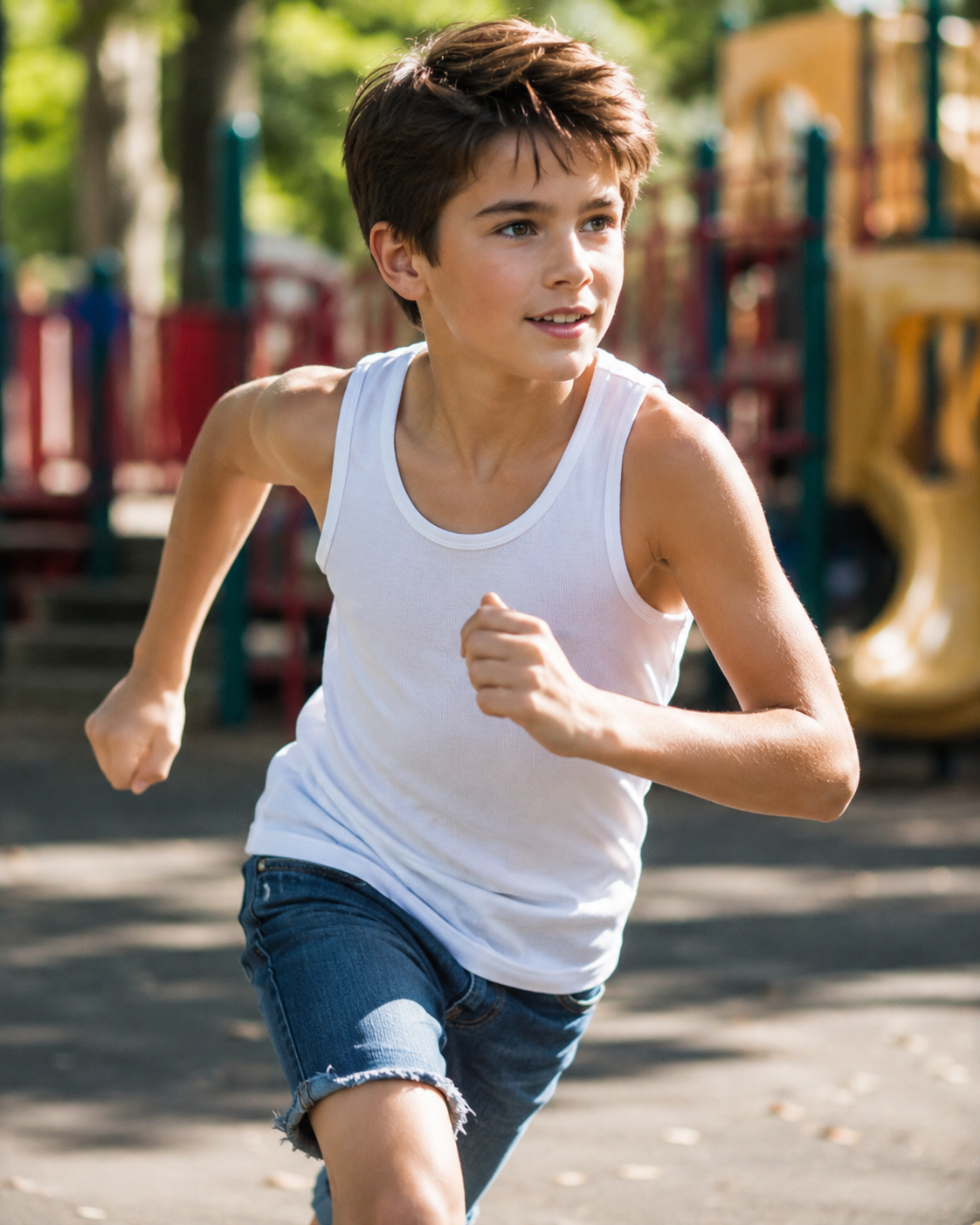 AI-created illustration imagining the Cruise-Holmes son enjoying a carefree childhood moment. | Source: ChatGPT