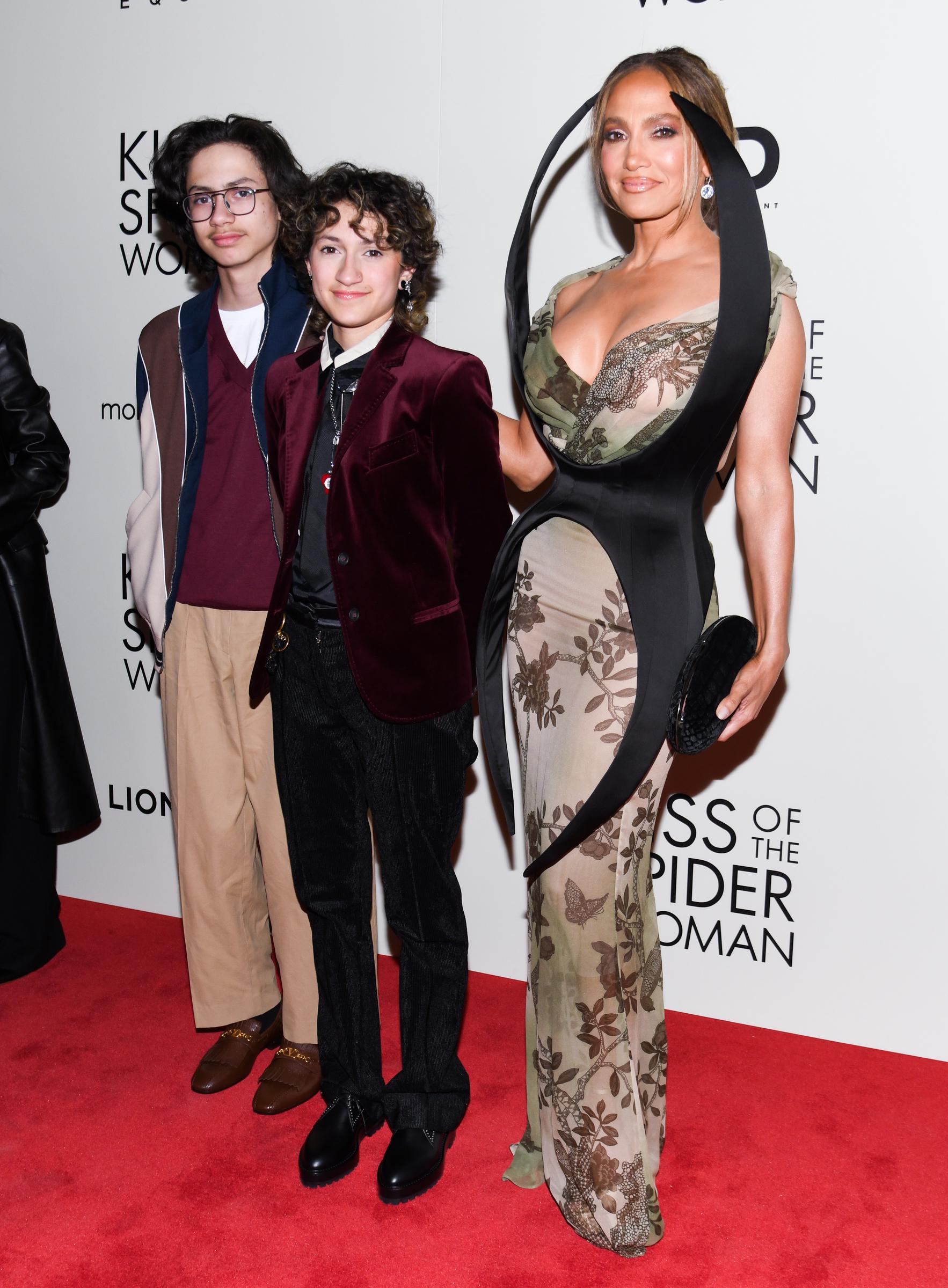 Emme joined Jennifer Lopez and Max Muñiz at a New York screening of Kiss of the Spider Woman on October 6, 2025. | Source: Getty Images