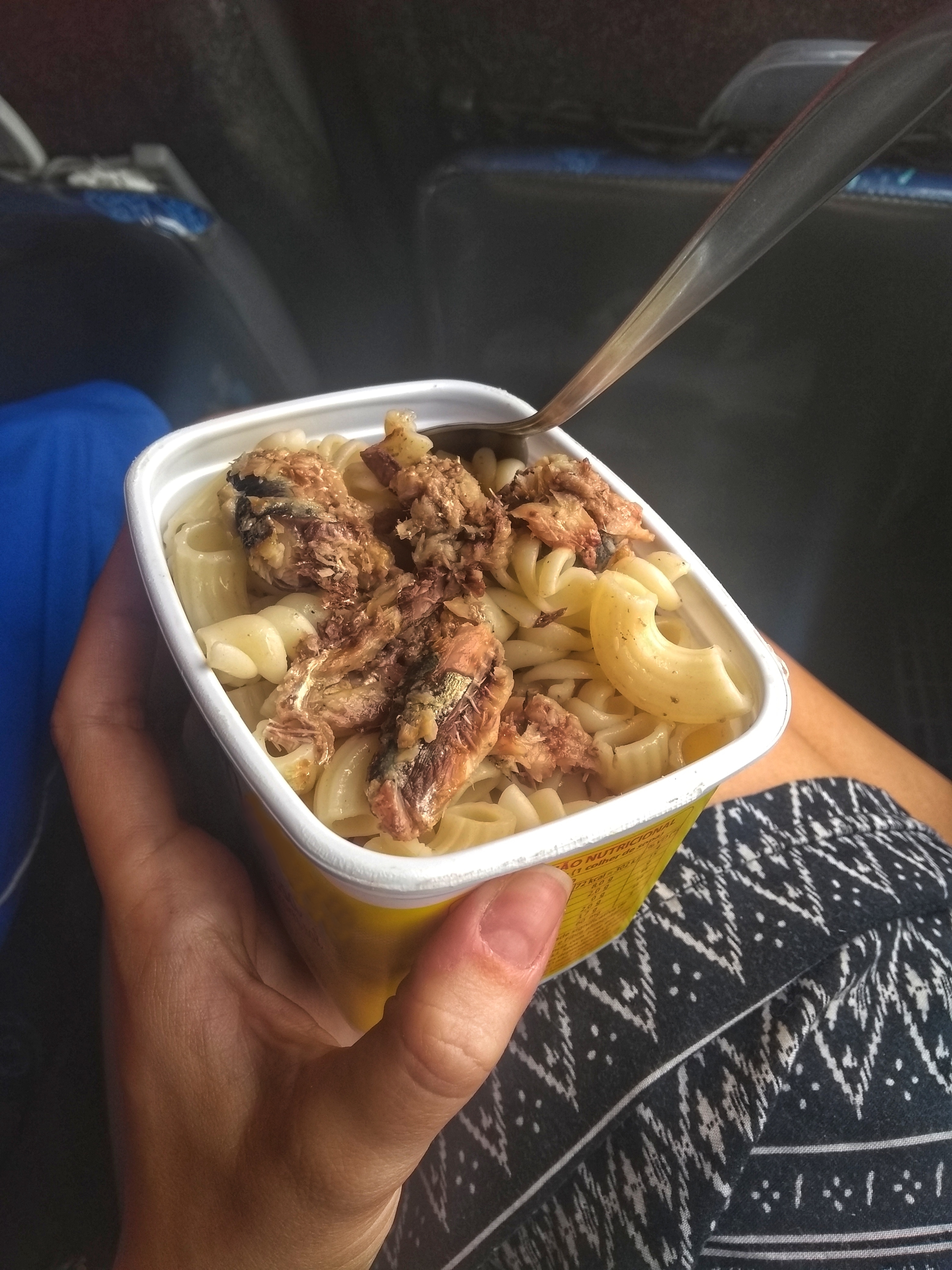 A person savouring tuna pasta | Source: Getty Images