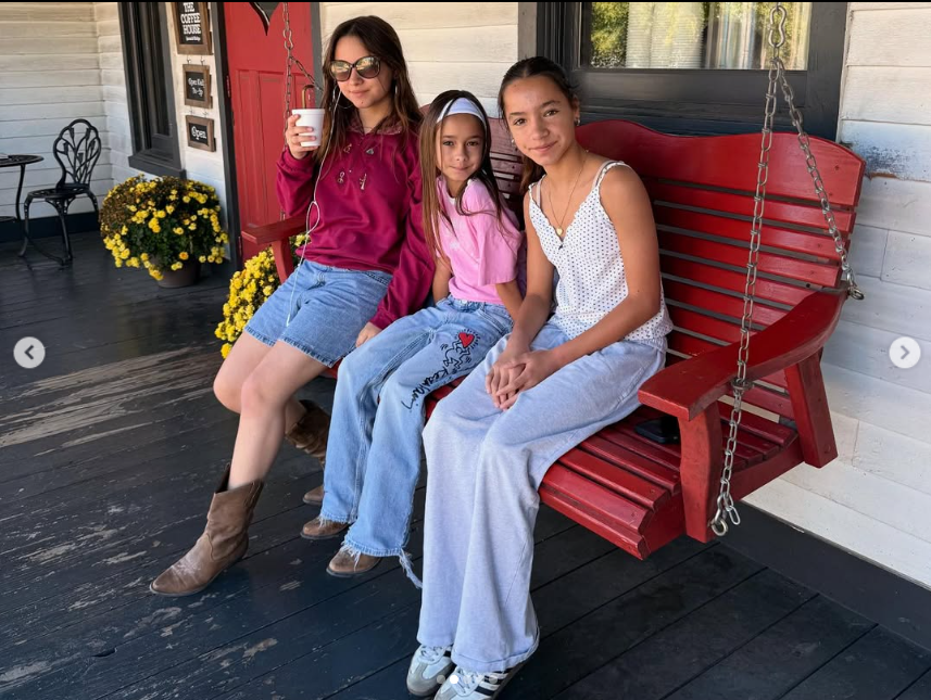 Fiona Lowe poses with her sisters, Mabel and Nixie Barbara, in a family photo shared before her death, capturing the three siblings together in a quiet moment. Fiona, the 13-year-old daughter of Chad Lowe and Kim Painter, died on Sept. 29, 2026.