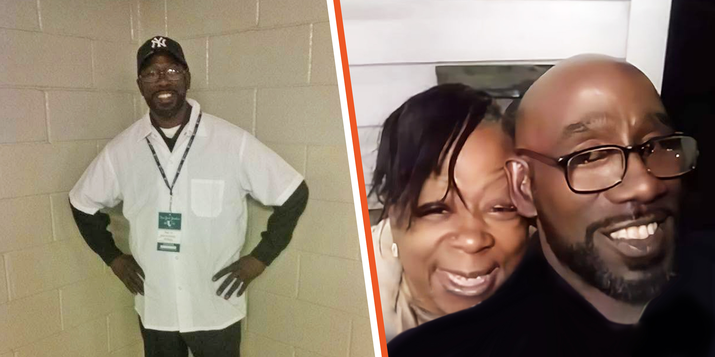 L: Keith McAllister. R: Adrienne Jones-McAllister and Keith McAllister. | Source: Facebook/Adrienne Jones