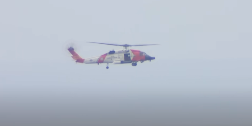 Rescue crews deployed a helicopter to assist in the search and recovery mission from a video posted on June 9, 2025 | Source:YouTube/cbs8sandiego