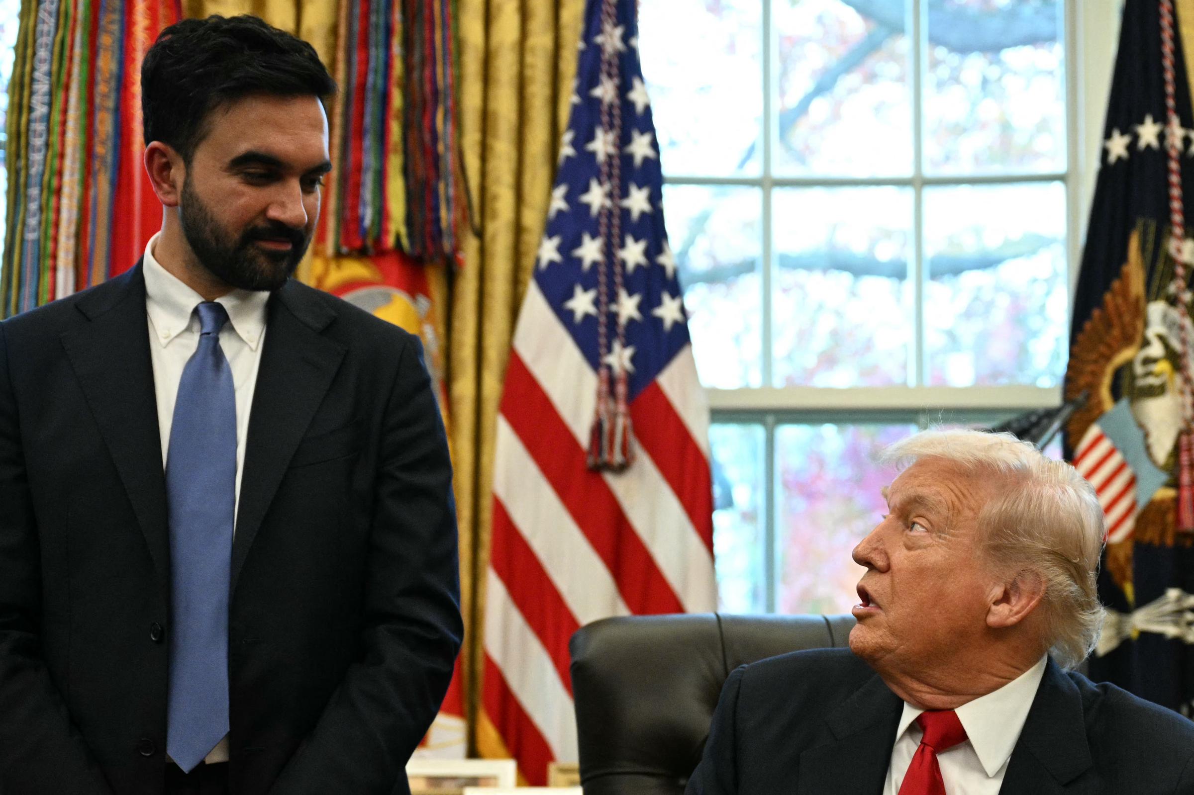 Donald Trump meets with New York City Mayor-elect Zohran Mamdani in the Oval Office of the White House on November 21, 2025 | Source: Getty Images