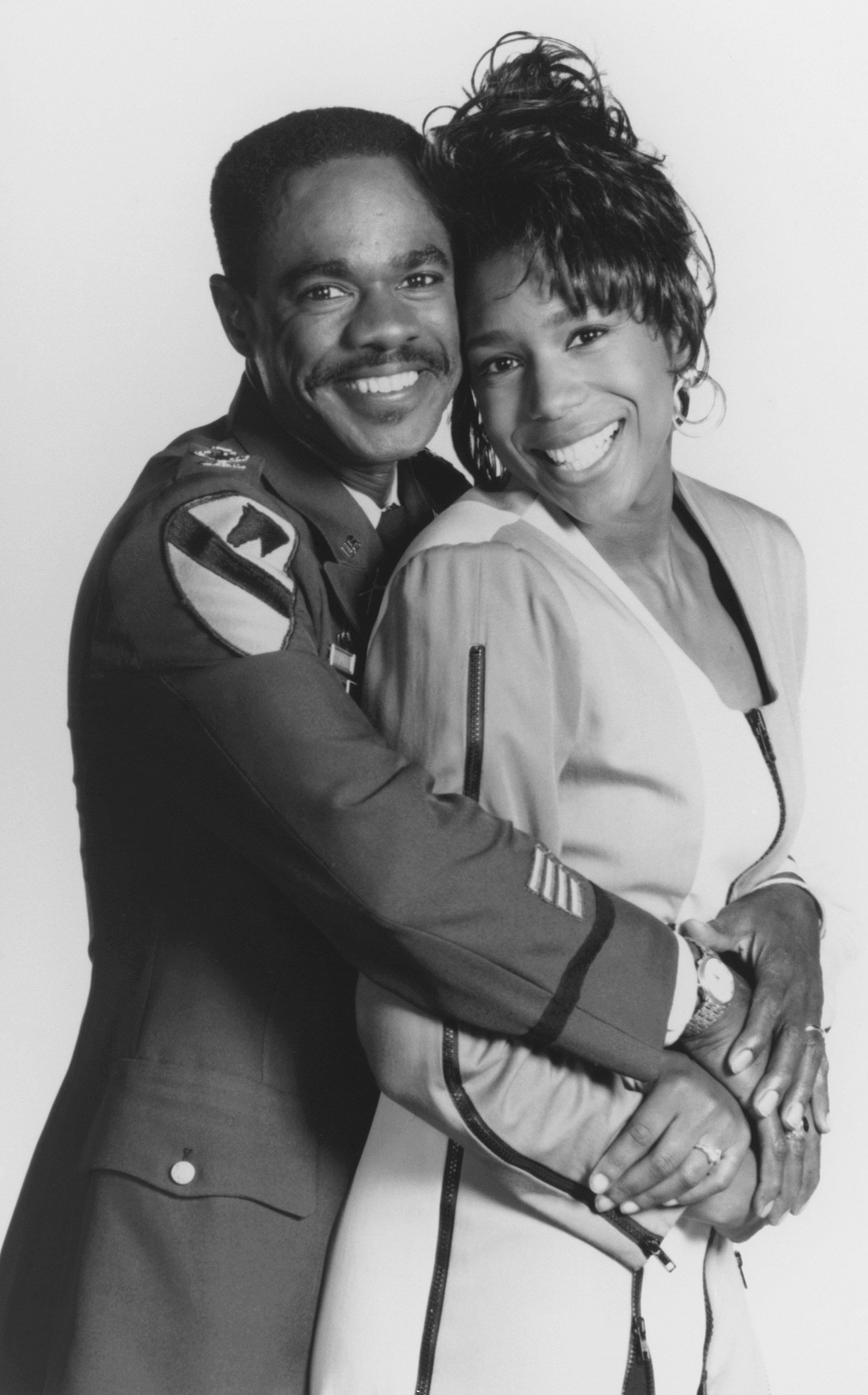Glynn Turman and Dawnn Lewis pose as Col. Bradford Taylor and Jaleesa Vinson Taylor in a promotional photo for "A Different World" in 1988 | Source: Getty Images