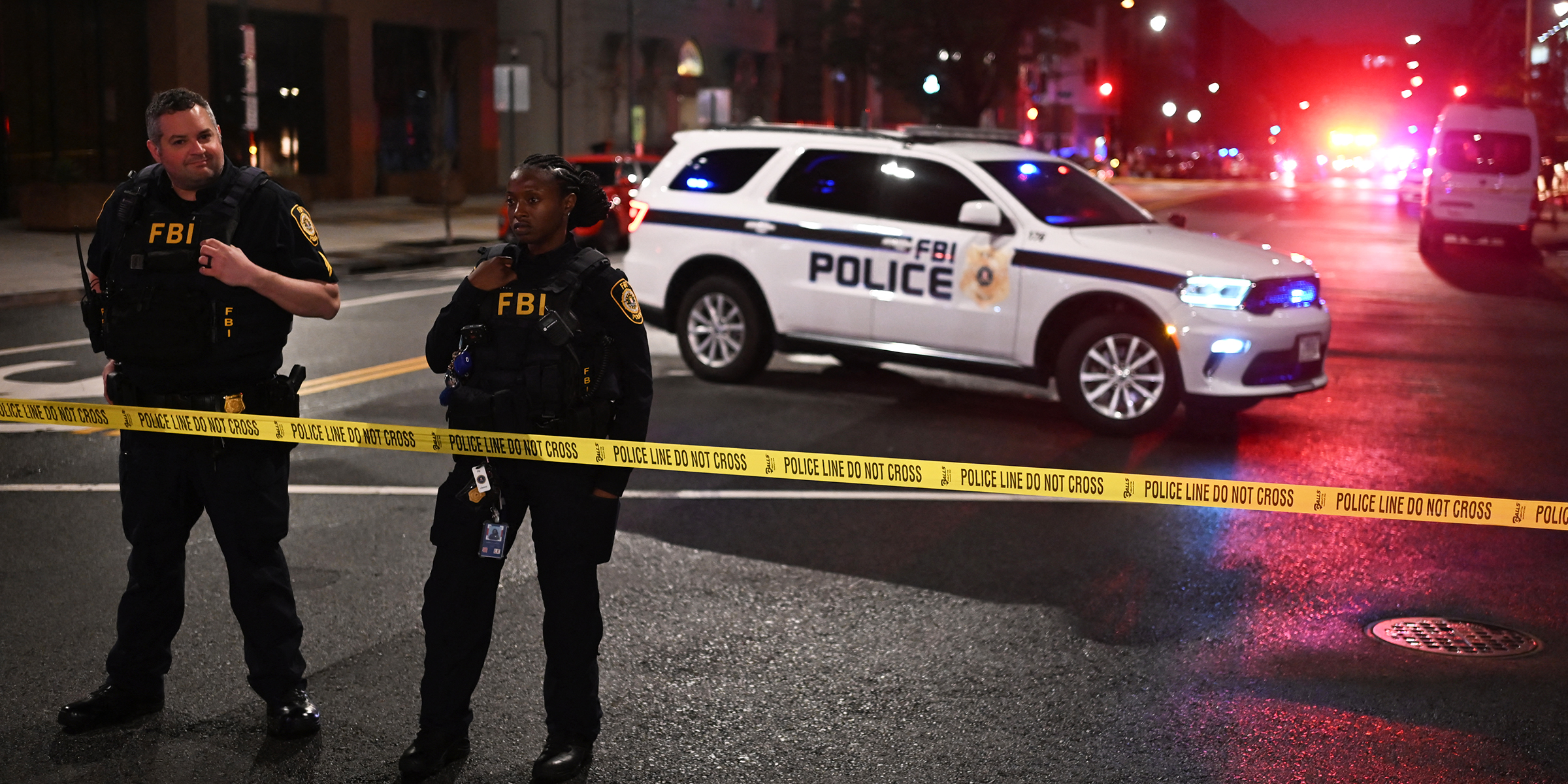 FBI agents outside the Capital Jewish Museum in Washington D.C. | Source: Getty Images