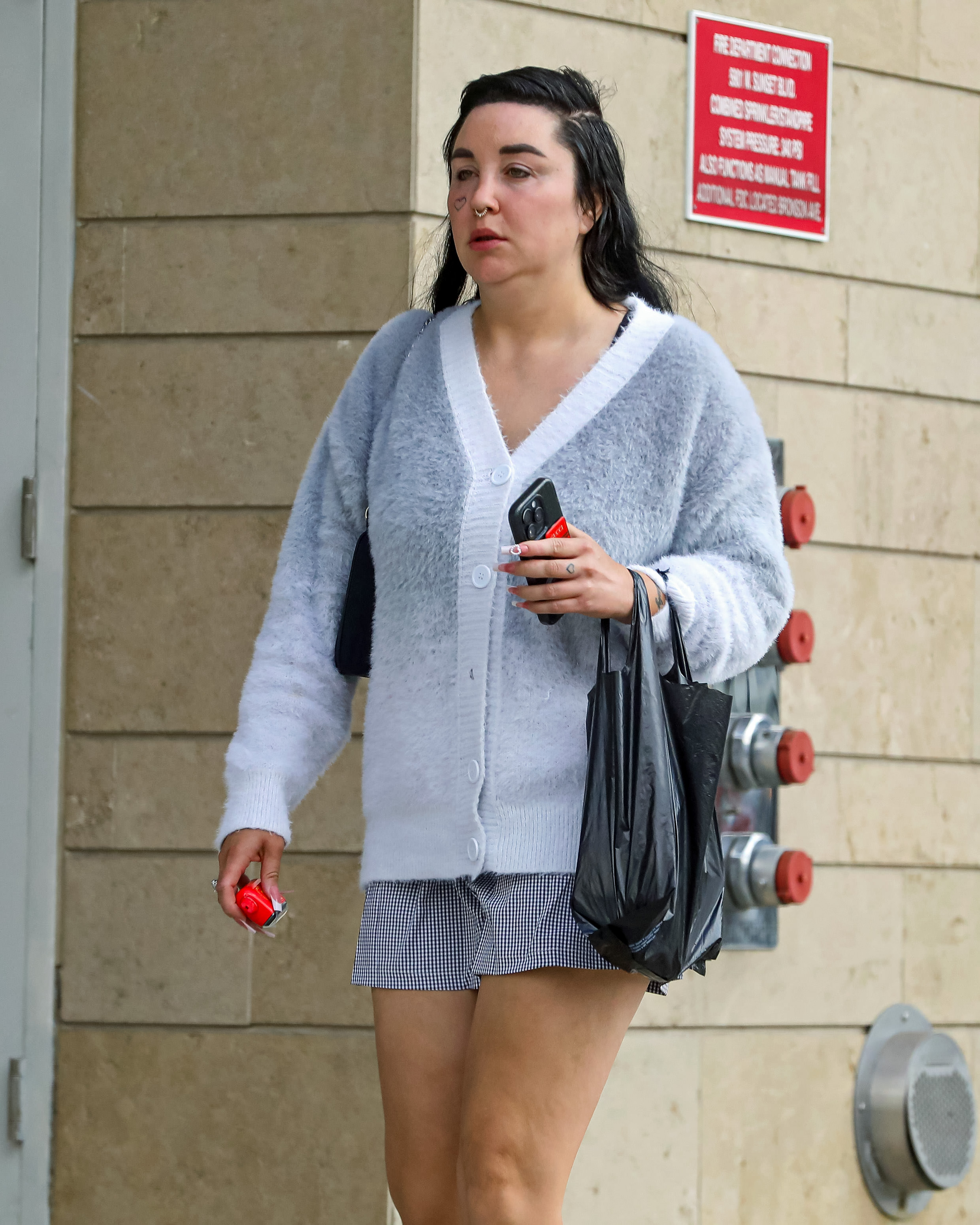 Bynes is photographed in Los Angeles in September 2024, extending the visual timeline nearly a year after her blepharoplasty disclosure. | Source: Getty Images