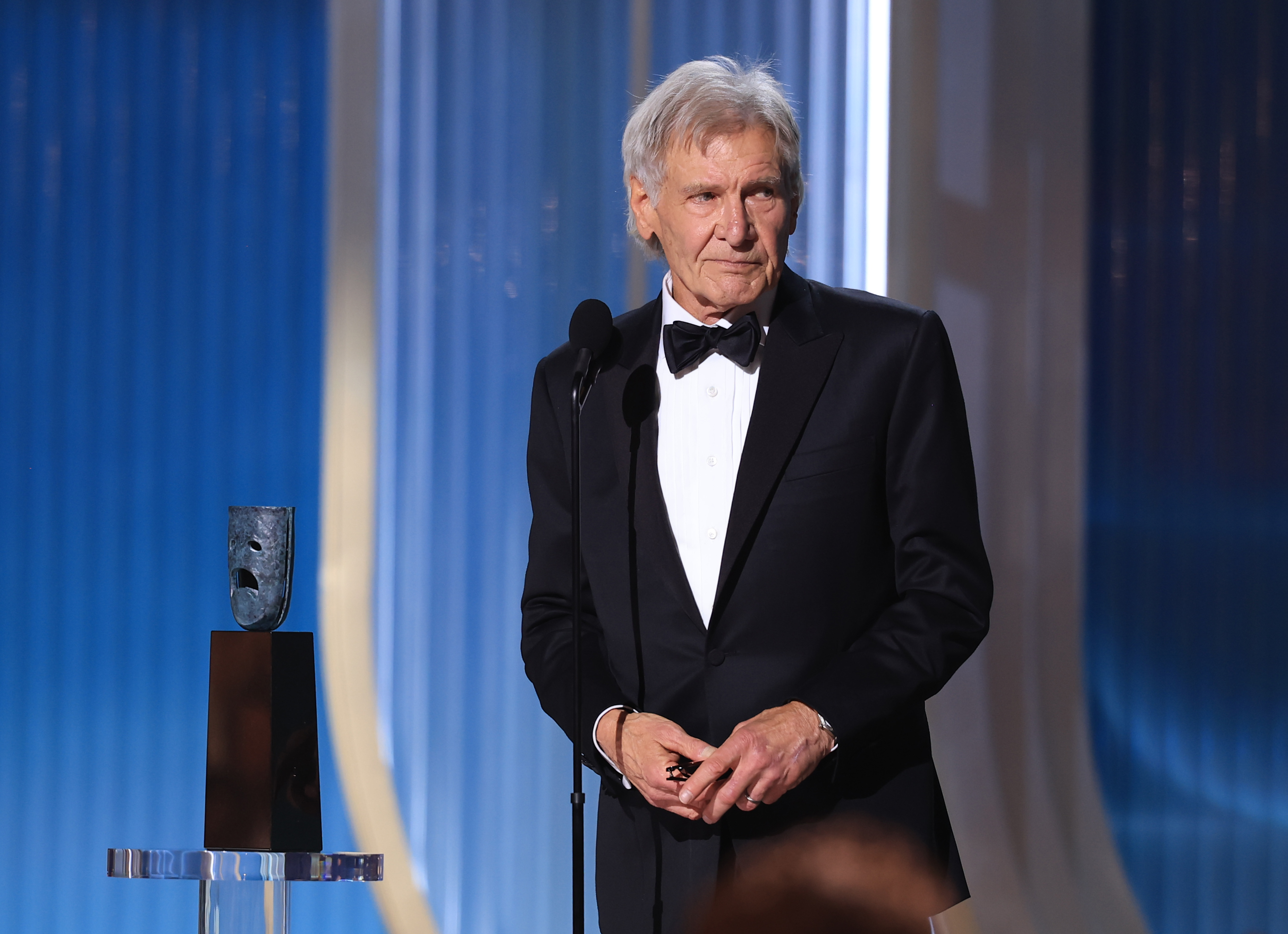 Harrison Ford accepts the Screen Actors Guild Life Achievement Award | Source: Getty Images