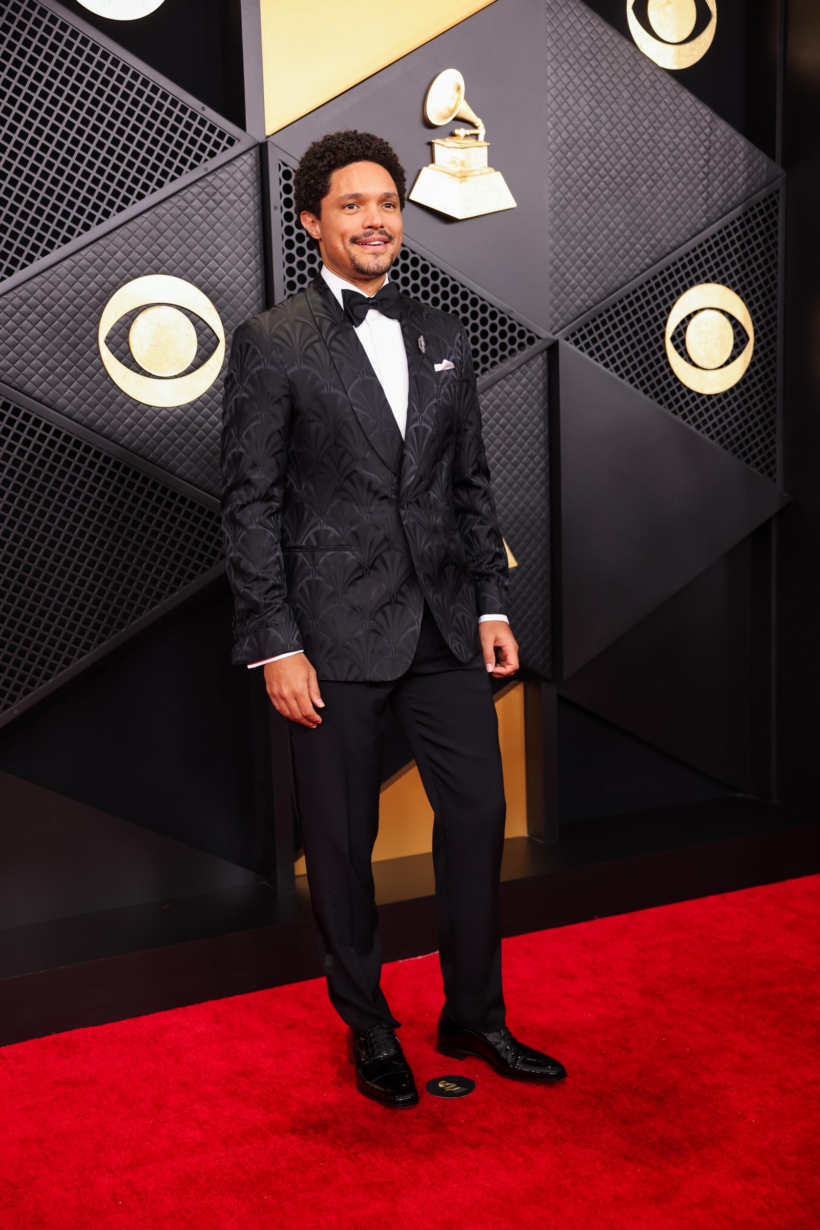 Trevor Noah arrives on the carpet at the 68th Grammy Awards at Crypto.com Arena on February 1, 2026, in Los Angeles, California | Source: Getty Images