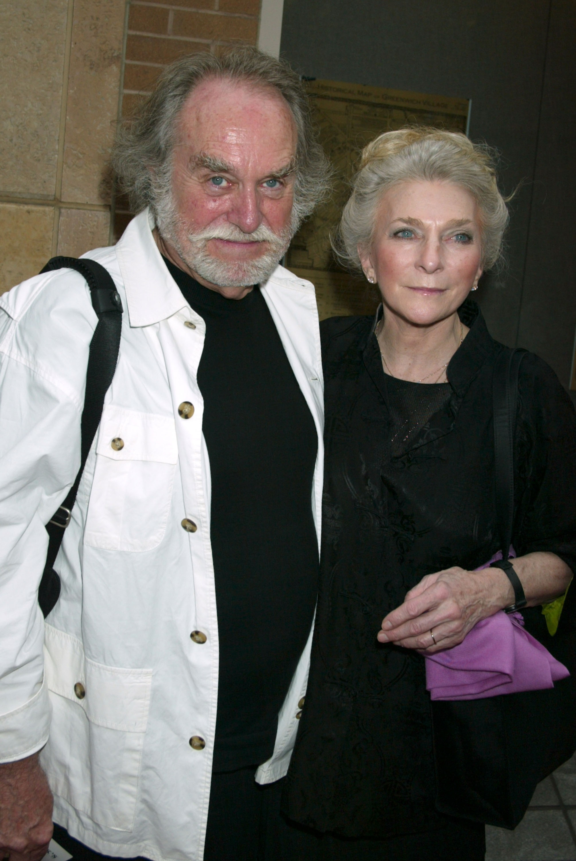 Louis Nelson and the singer during "The Hunting of the President" premiere at Skirball Center for the Performing Arts at New York University on June 16, 2004. | Source: Getty Images