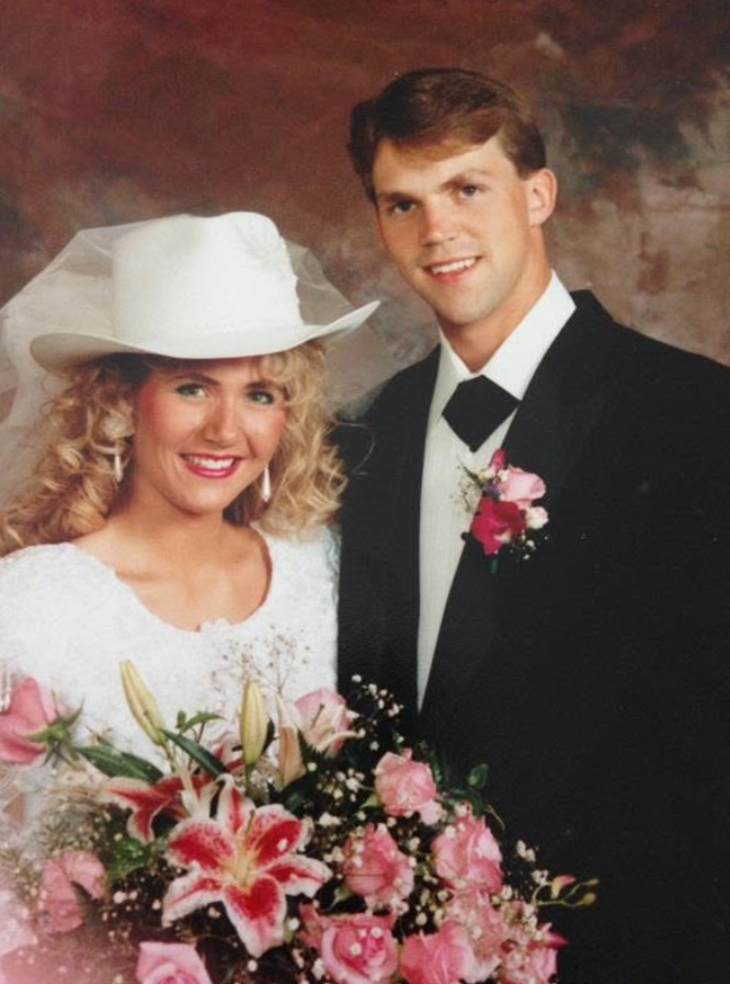 Kristi and Bryon Noem married in Watertown in 1992, beginning a marriage that would span more than three decades and include three children: Kassidy, Kennedy, and Booker. | Source: Facebook/kristi.noem