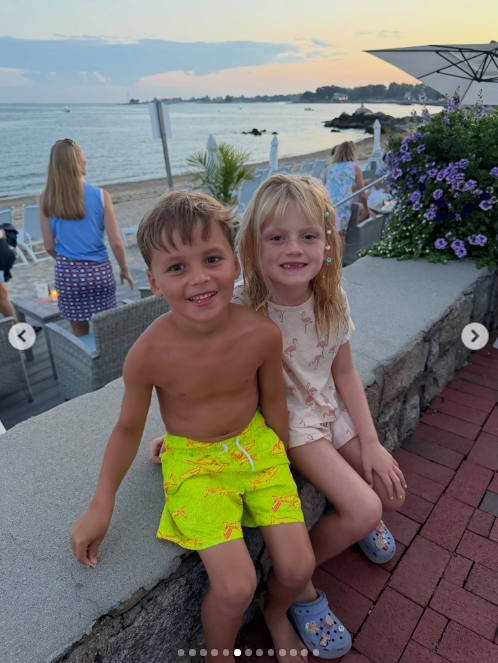 Lara Trump and Eric Trump's kids in swimwear smiling in one of the photos from her summer image dump on August 5, 2026. | Source: Instagram/laraleatrump