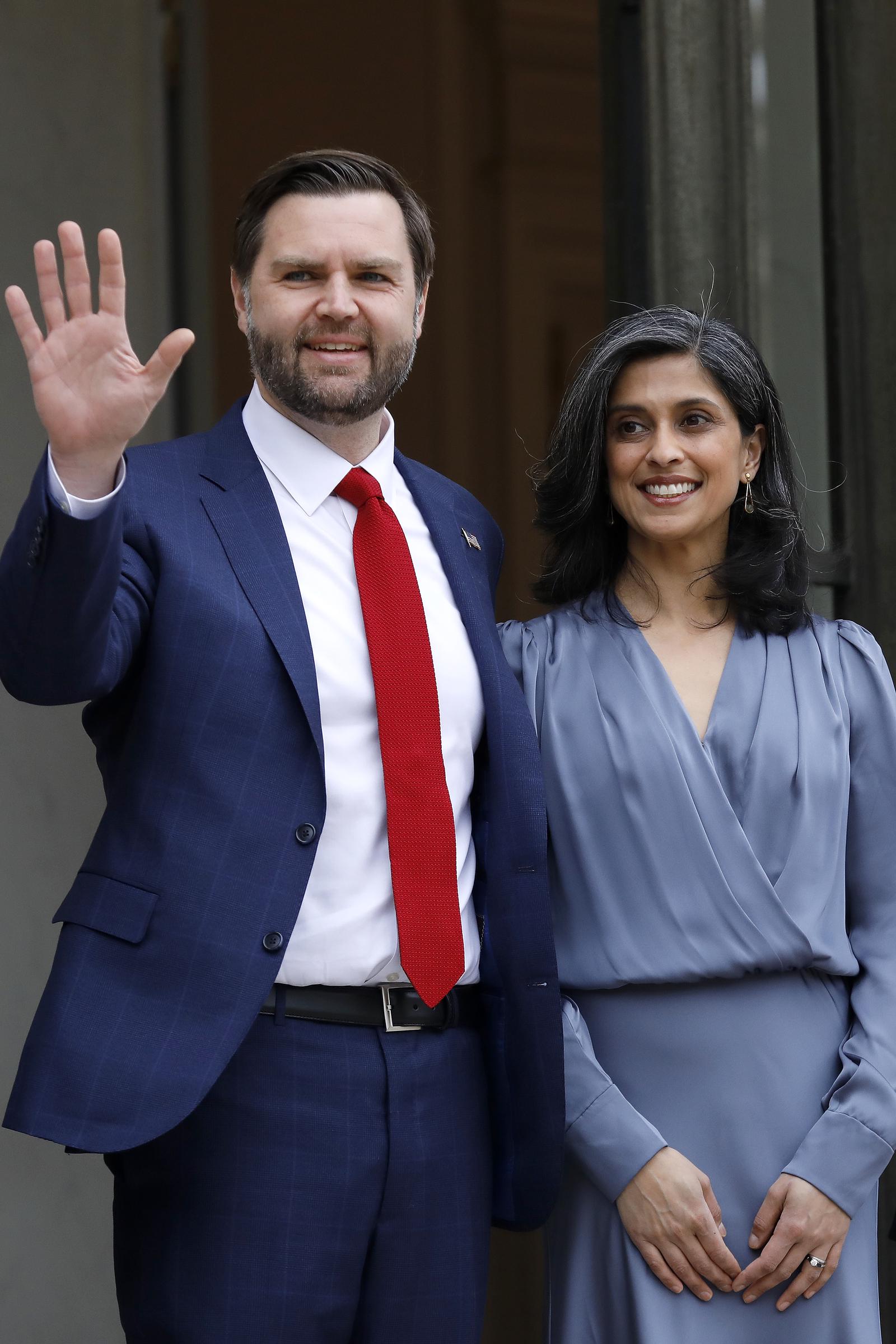 Vice President JD Vance and Second Lady, Usha Vance. | Source: Getty Images