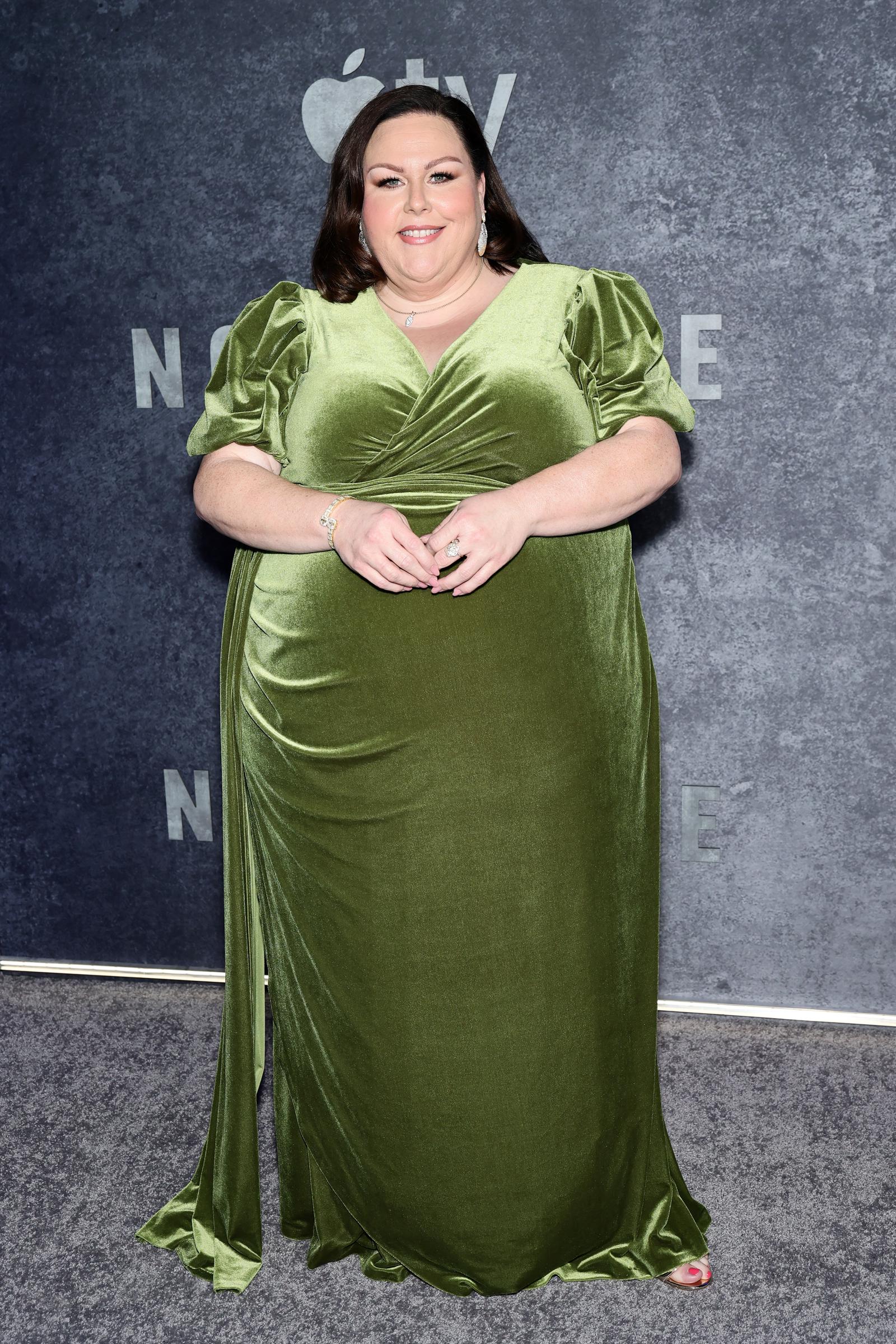 Chrissy Metz attended the New York premiere of Apple's "Nocturne" on October 20, 2026. The appearance came after she revealed that GLP-1 medication had helped quiet persistent thoughts about food, which she described as "food noise." | Source: Getty Images
