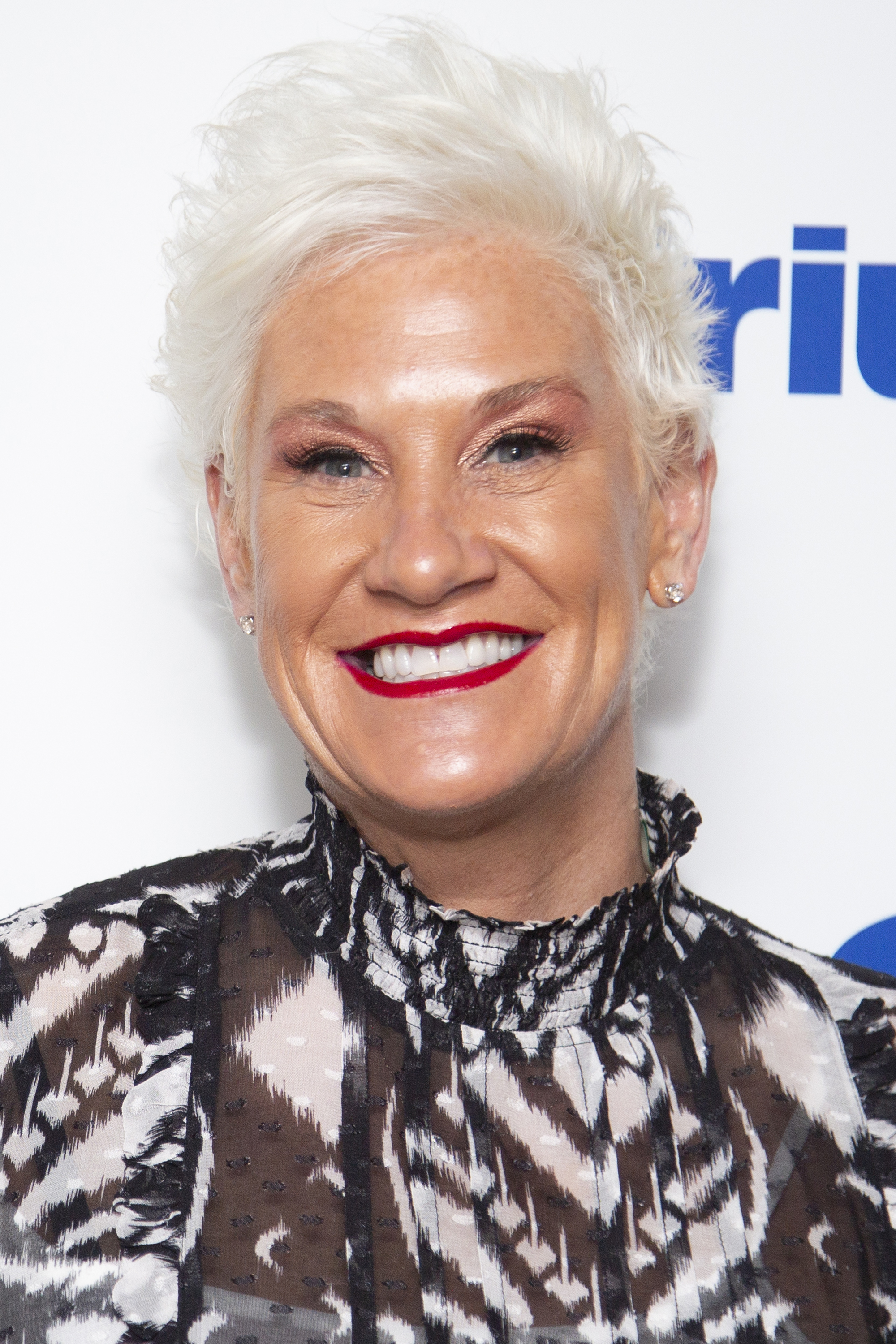 Anne Burrell visits SiriusXM Studios in New York City on October 16, 2024 | Source: Getty Images