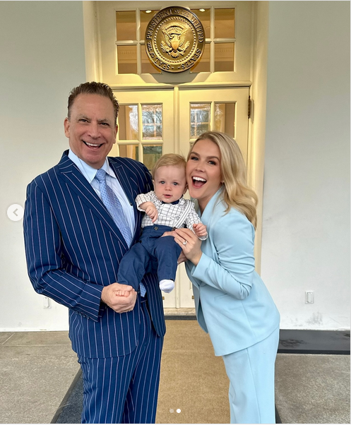 Riccio, Nicholas Robert Riccio, and Karoline Leavitt, from a post dated March 26, 2025 | Source: Instagram/karolineleavitt