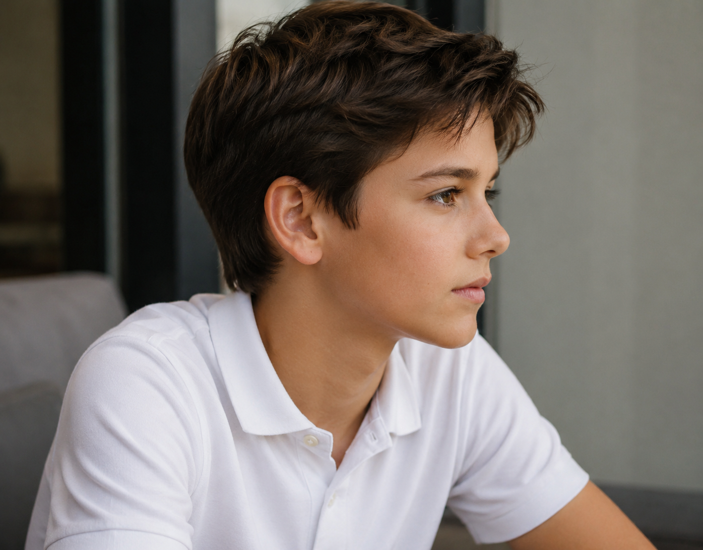 Digitally created image showing the imagined Cruise-Holmes son as an older teenager with more mature facial features. | Source: ChatGPT