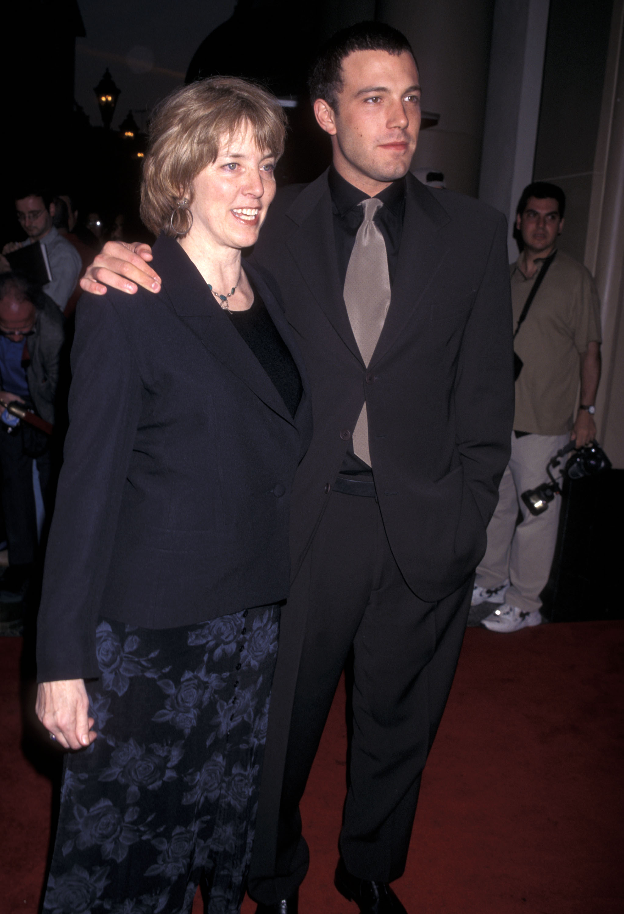 Chris Anne Affleck supported Ben's early ambitions by connecting him with a casting director who helped him audition for commercials and television movies. She later accompanied him to the 1998 Oscars, where he and Matt Damon won for "Good Will Hunting." | Source: Getty Images