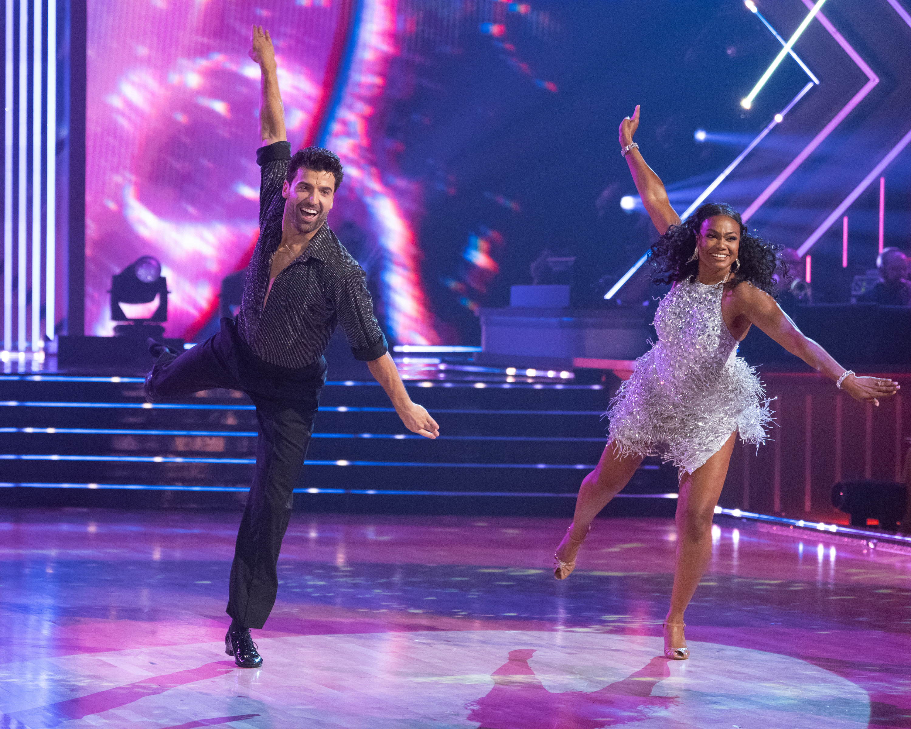 Tatyana Ali and her professional partner, Jan Ravnik, perform during the second night of the Dancing with the Stars Season 35 premiere on Sept. 16, as the female celebrities made their competition debuts. | Source: Getty Images