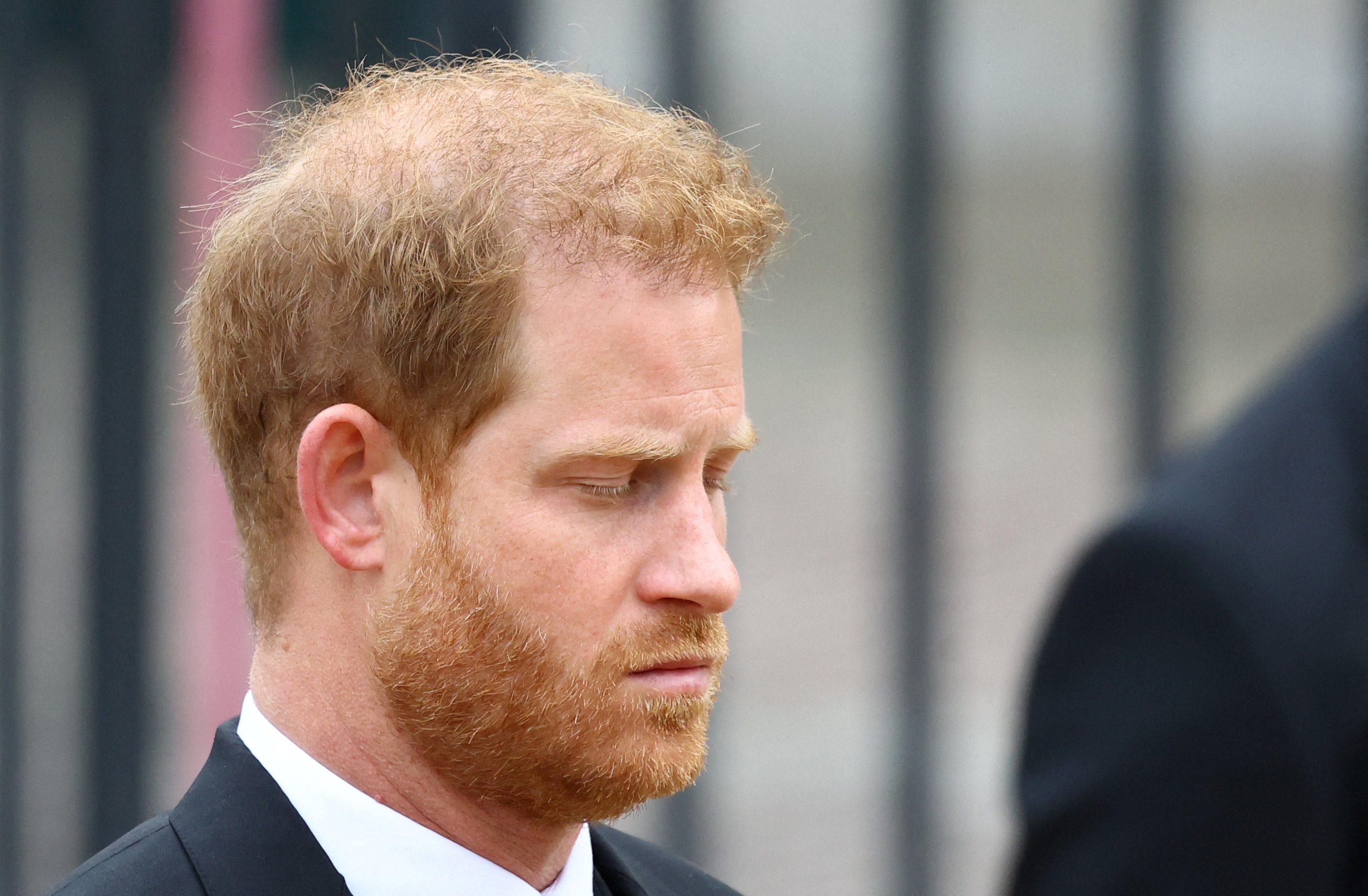 Prince Harry outside Westminster Abbey in London on September 19, 2022 | Source: Getty Images