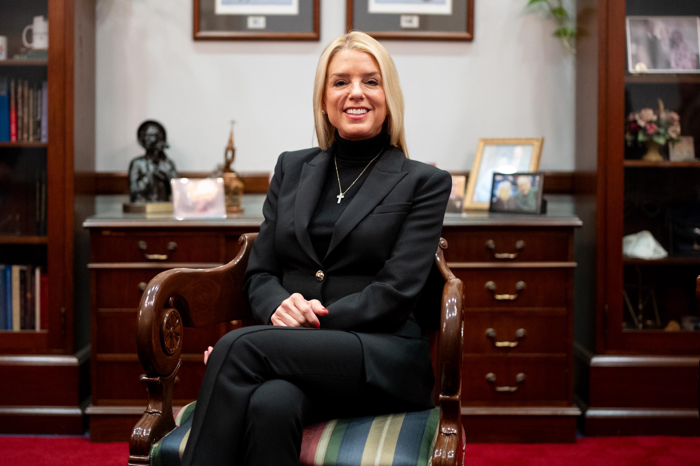 Pam Bondi at the Capitol Hill in Washington, D.C., on December 2, 2024 | Source: Getty Images