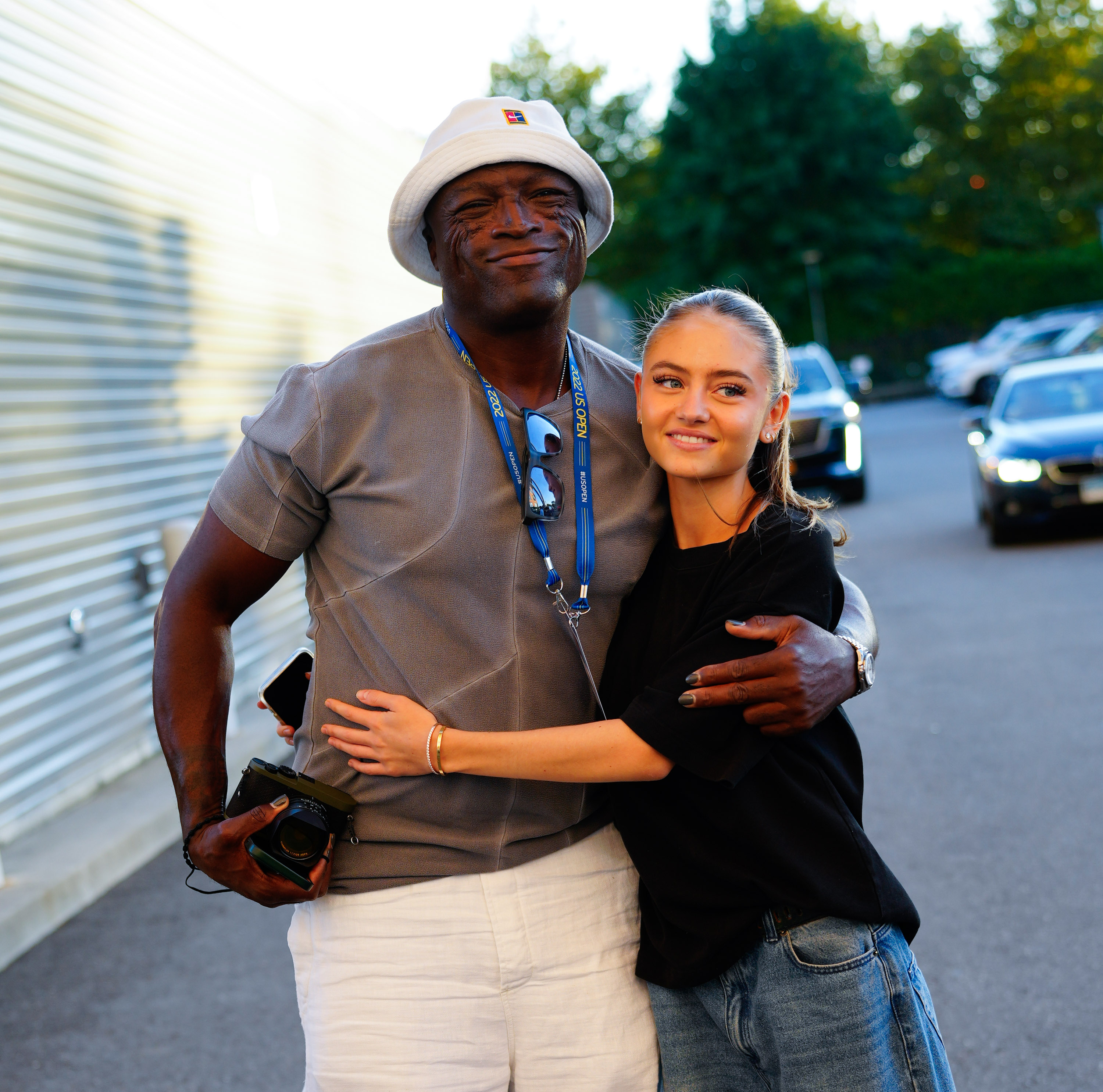 Seal and Leni Klum attend the 2022 US Open at the USTA Billie Jean King National Tennis Center in Queens, New York City, on August 31, 2022 | Source: Getty Images
