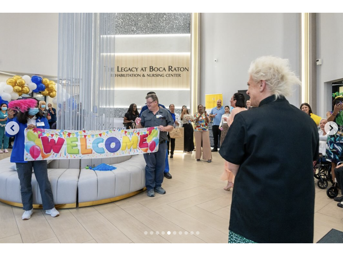 Anne Burrell receives a warm welcome from the staff at CareRite Center, dated June 11, 2025 | Source: Instagram/careritecenters