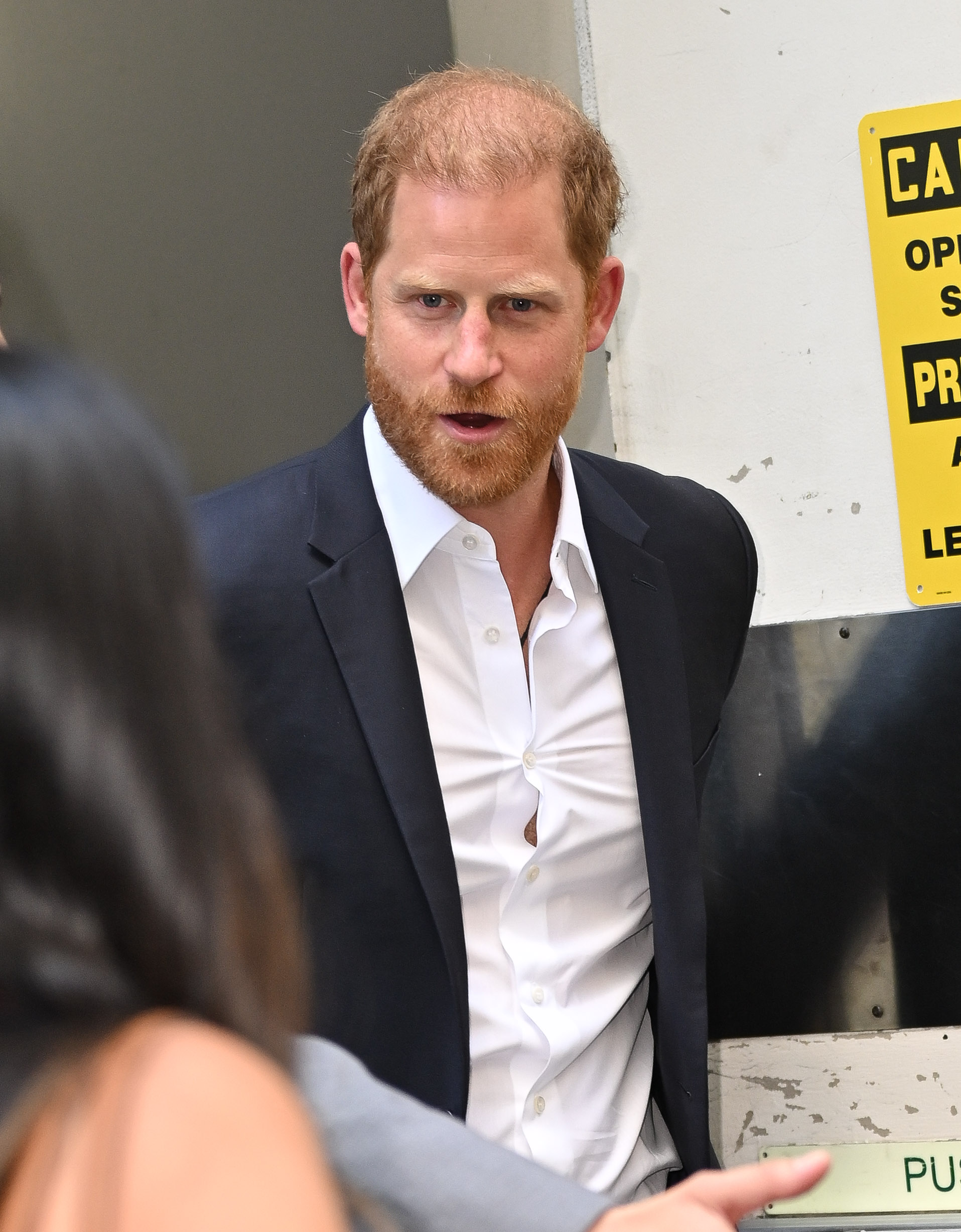 Prince Harry is photographed as he leaves Deutsche Bank Center in New York City on April 23, 2025 | Source: Getty Images