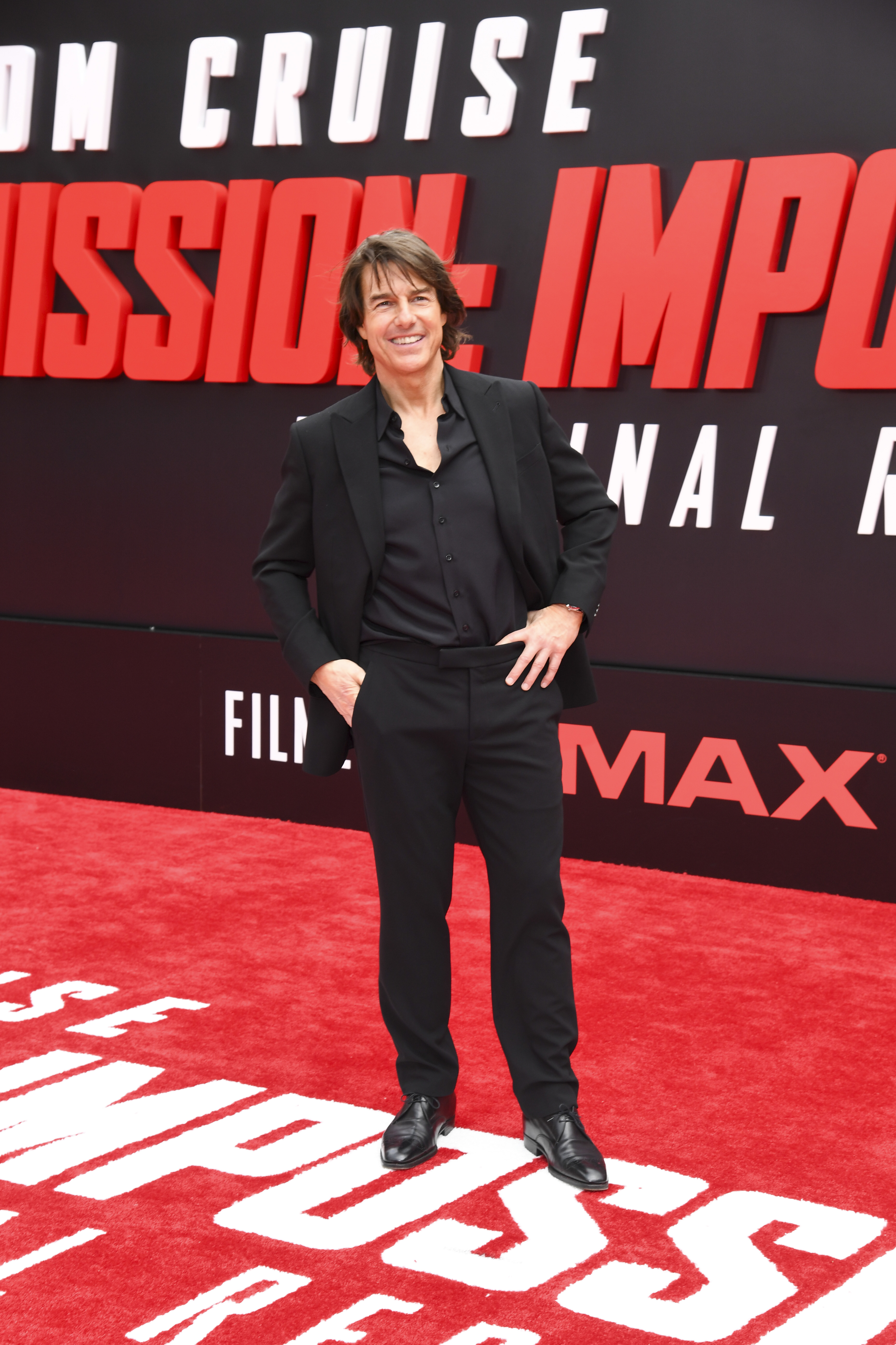 Tom Cruise arrives at the premiere of "Mission: Impossible – The Final Reckoning" at Lincoln Center Plaza in New York, on May 18, 2025 | Source: Getty Images