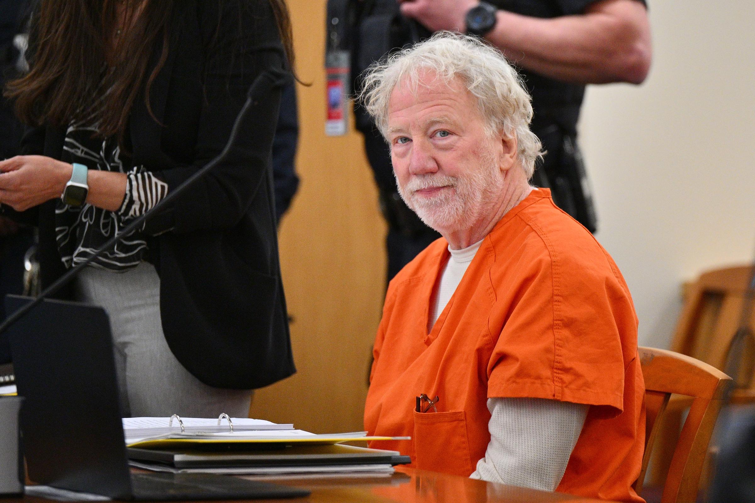 Busfield denied the allegations against him and pleaded not guilty to the charges later brought in February. He is pictured at the Bernalillo County Courthouse in Albuquerque on January 20, 2026. | Source: Getty Images