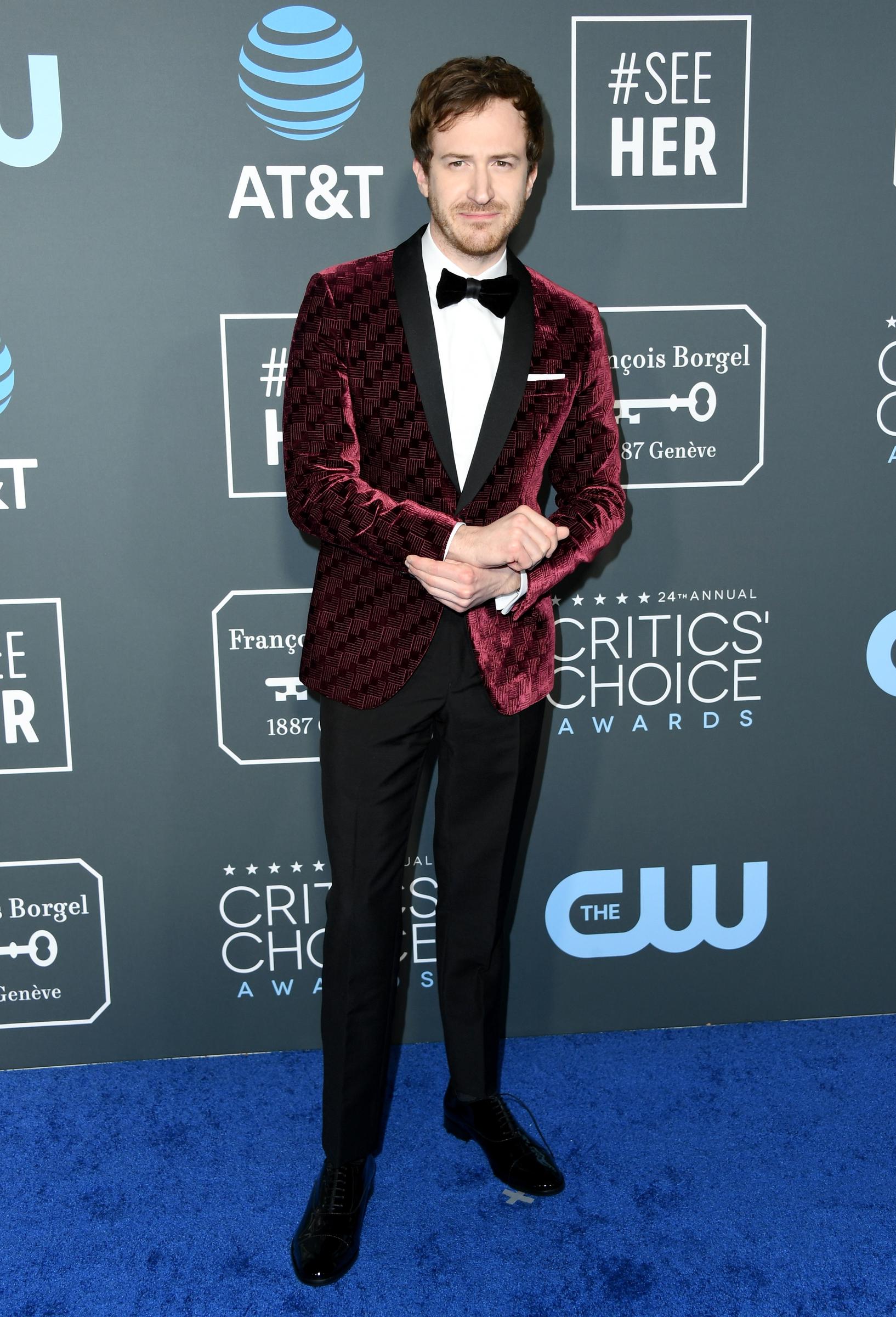 Joseph Mazzello attends the 24th annual Critics' Choice Awards on January 13, 2019, in Santa Monica, California. | Source: Getty Images