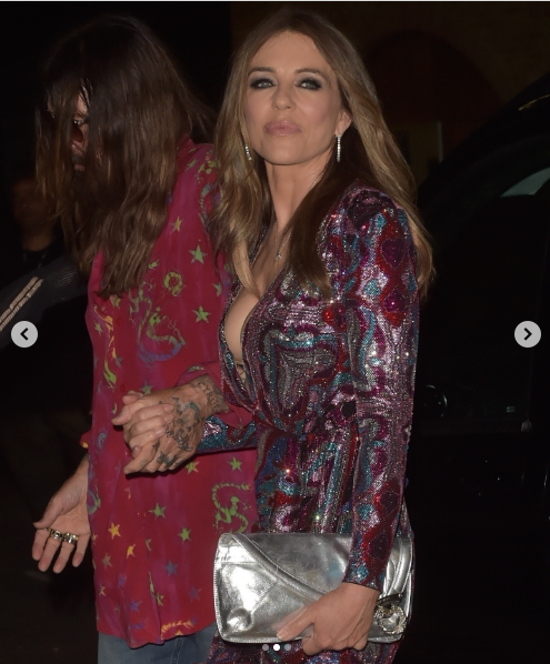 Billy Ray Cyrus with Damian and Elizabeth Hurley from a post dated June 22, 2025. | Source: Instagram/deuxmoi