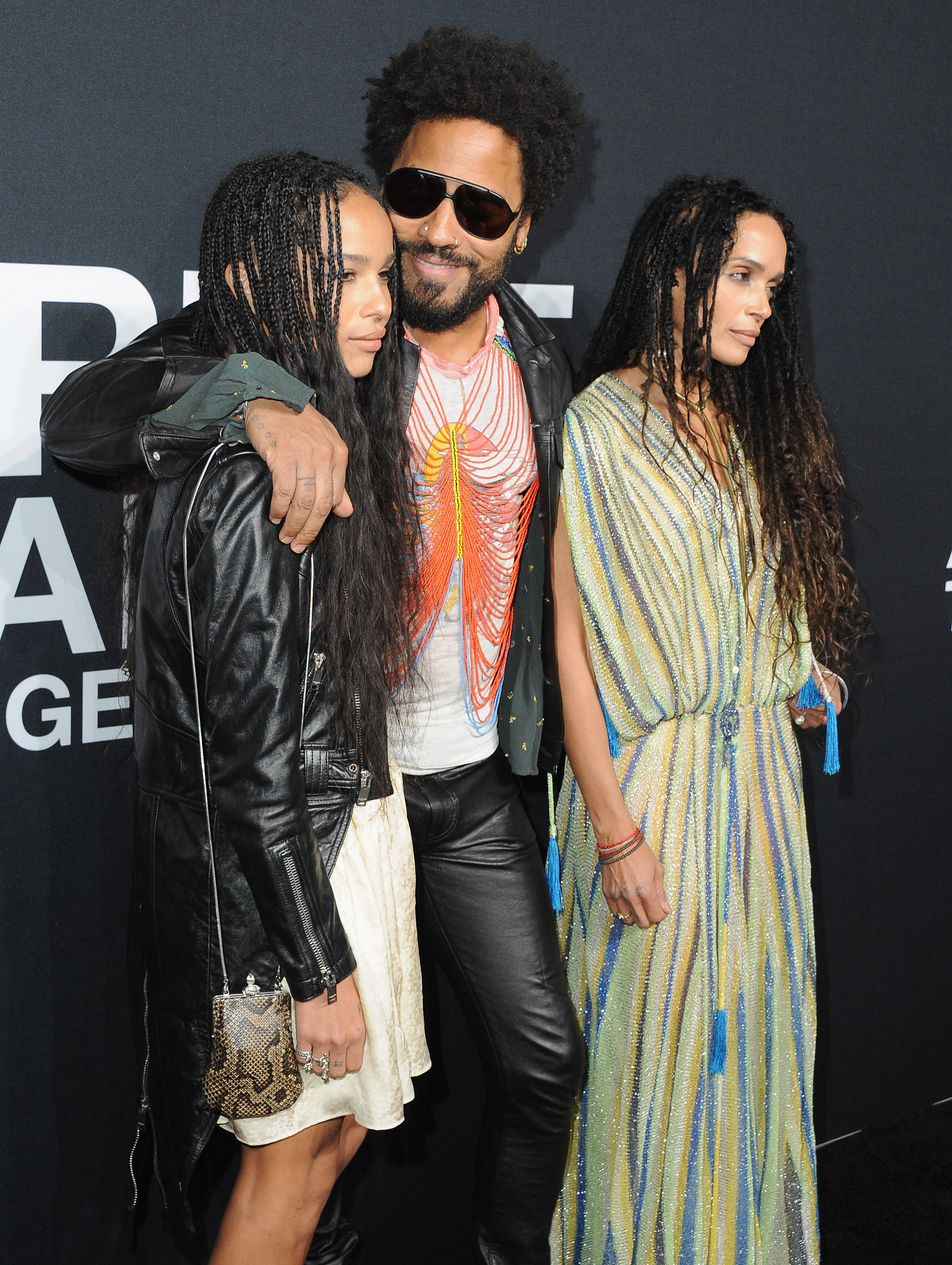 Lenny Kravitz and Lisa Bonet joined their daughter Zoë at a Saint Laurent fashion event in Los Angeles in 2015, more than two decades after their divorce. Lenny later described Zoë as one of the greatest gifts of their relationship. | Source: Getty Images