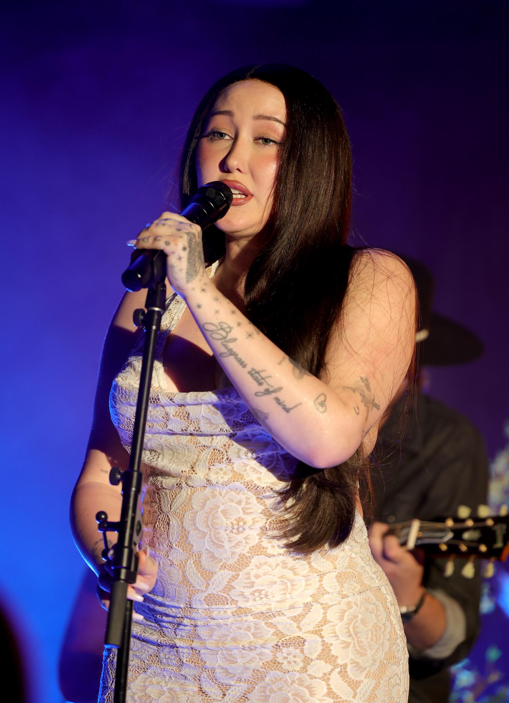 Noah Cyrus performs during Universal Pictures’ "Reminders of Him" Creator Happy Hour in Los Angeles on March 2, 2026. | Source: Getty Images