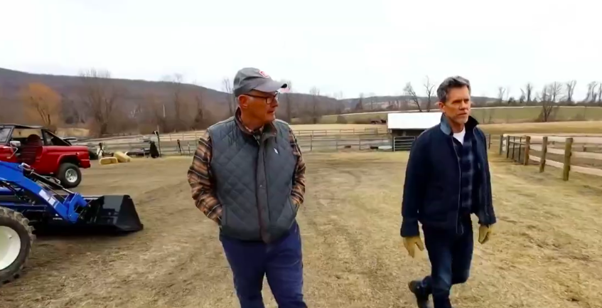 A March 2024 "Today" visit offered a broader look at the working side of Bacon's Connecticut property. The tour revealed how far the place had evolved beyond the little farmhouse he initially purchased. | Source: YouTube/TODAY