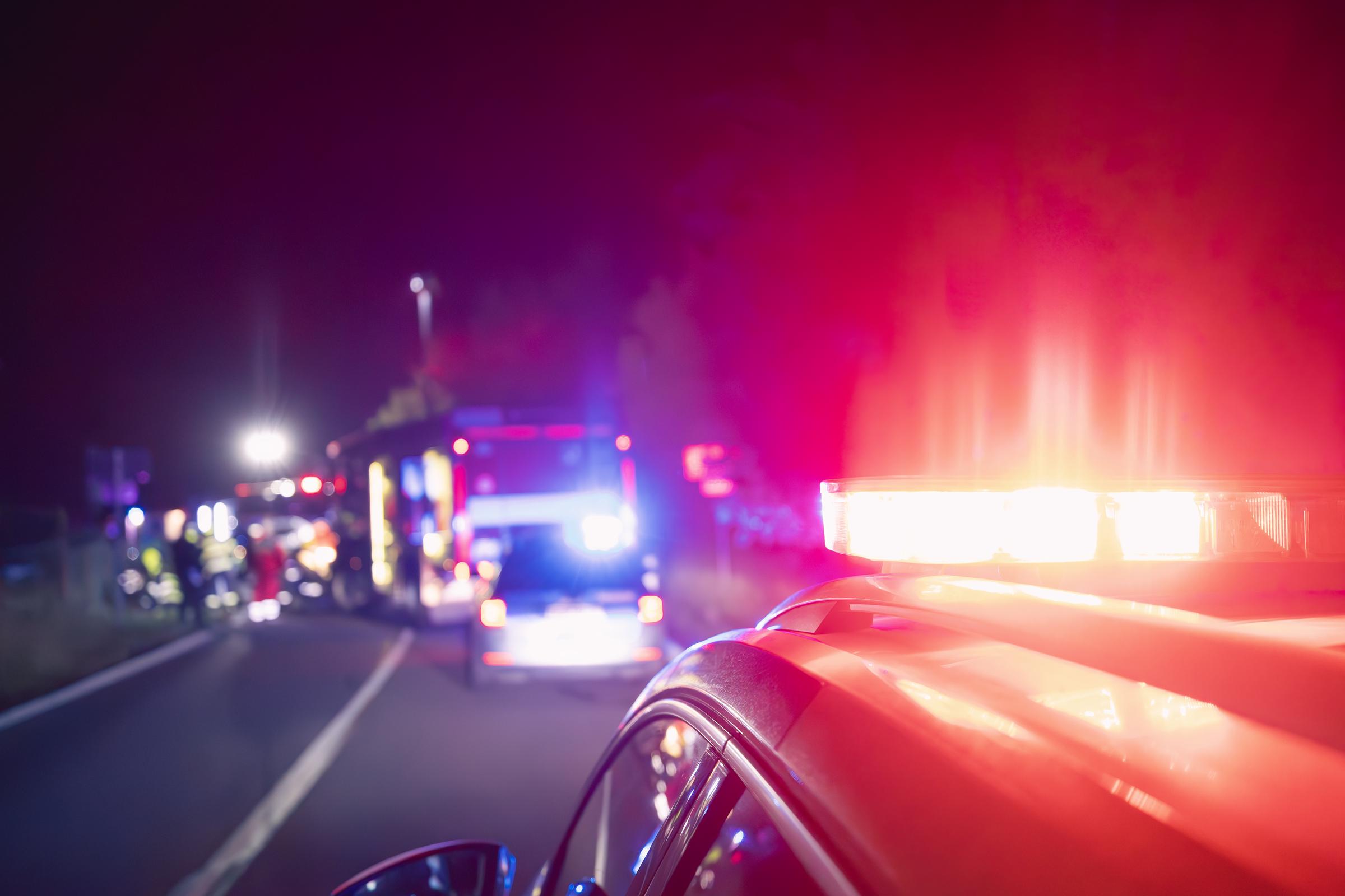 Red flashing light on emergency vehicles. | Source: Getty Images
