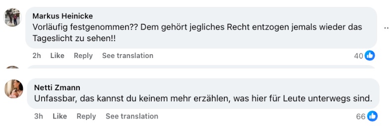Shocked reaction from users | Source: Facebook/Picture