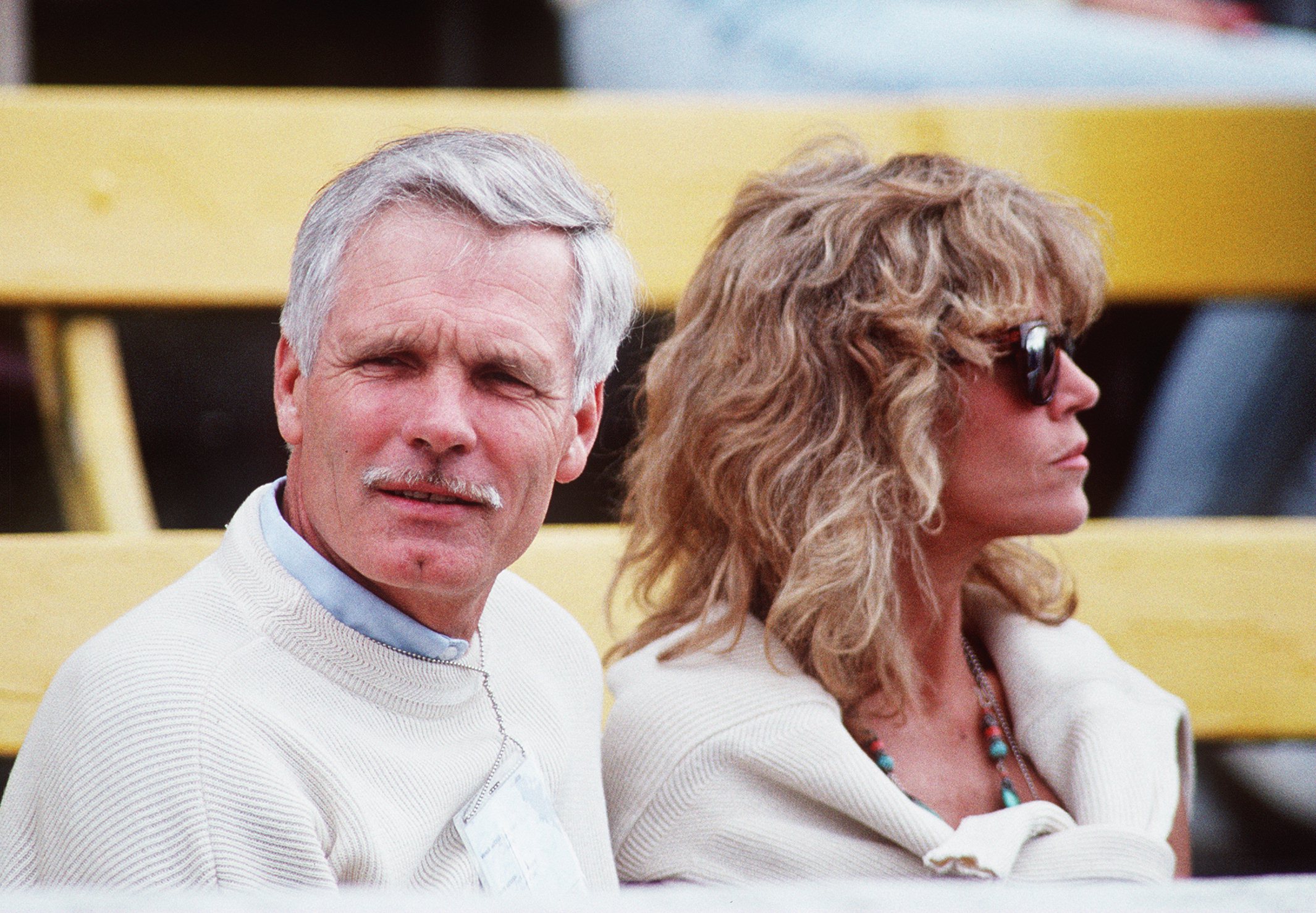 Ted Turner and Jane Fonda photographed on July 24, 1990 | Source: Getty Images
