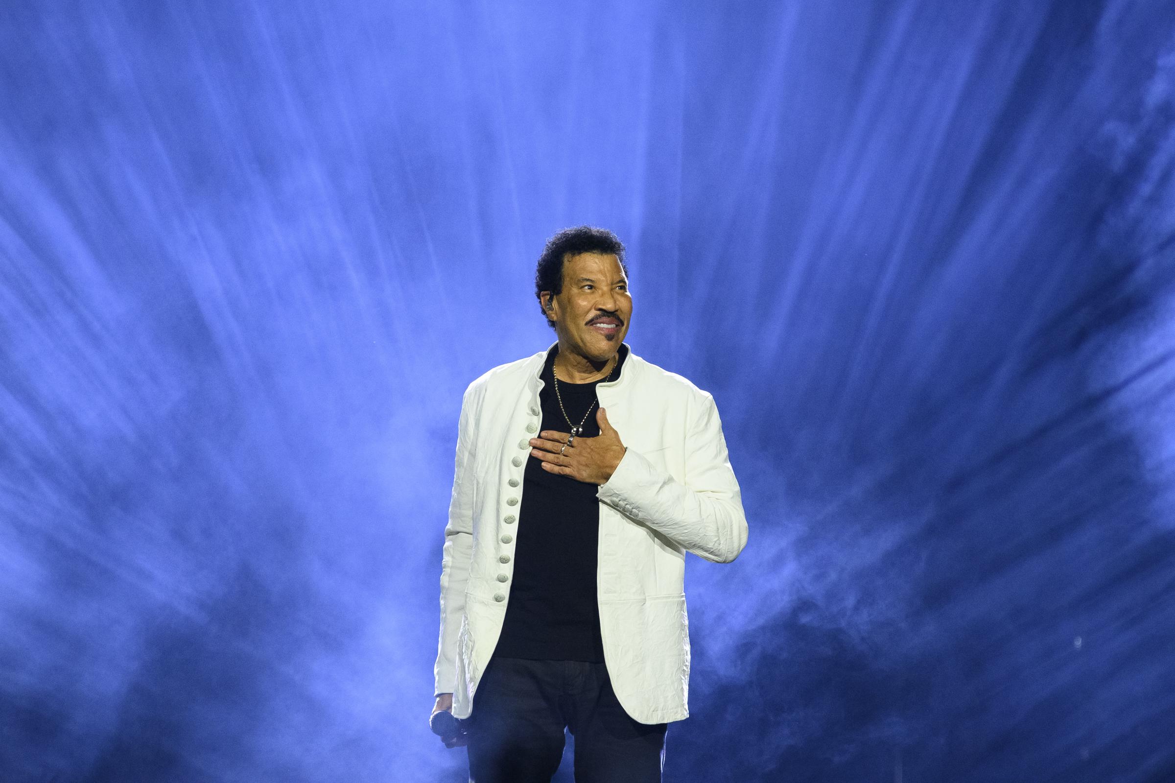 Lionel Richie performs live on stage during his "Say Hello To The Hits" tour at Hotel Accor Arena on June 26, 2025 in Paris, France | Source: Getty Images