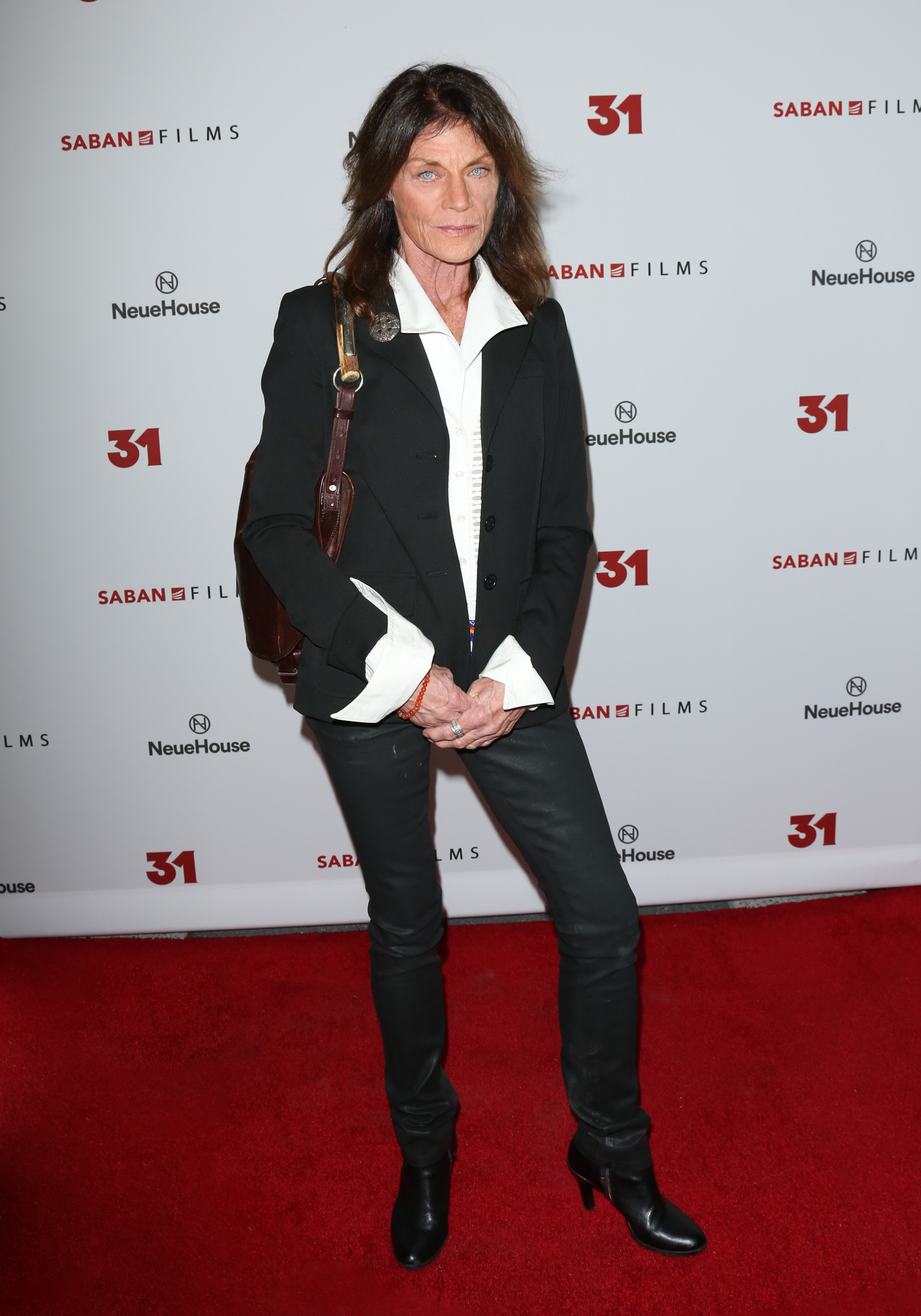 Meg Foster attends the premiere of "31" at NeueHouse Hollywood on October 20, 2016