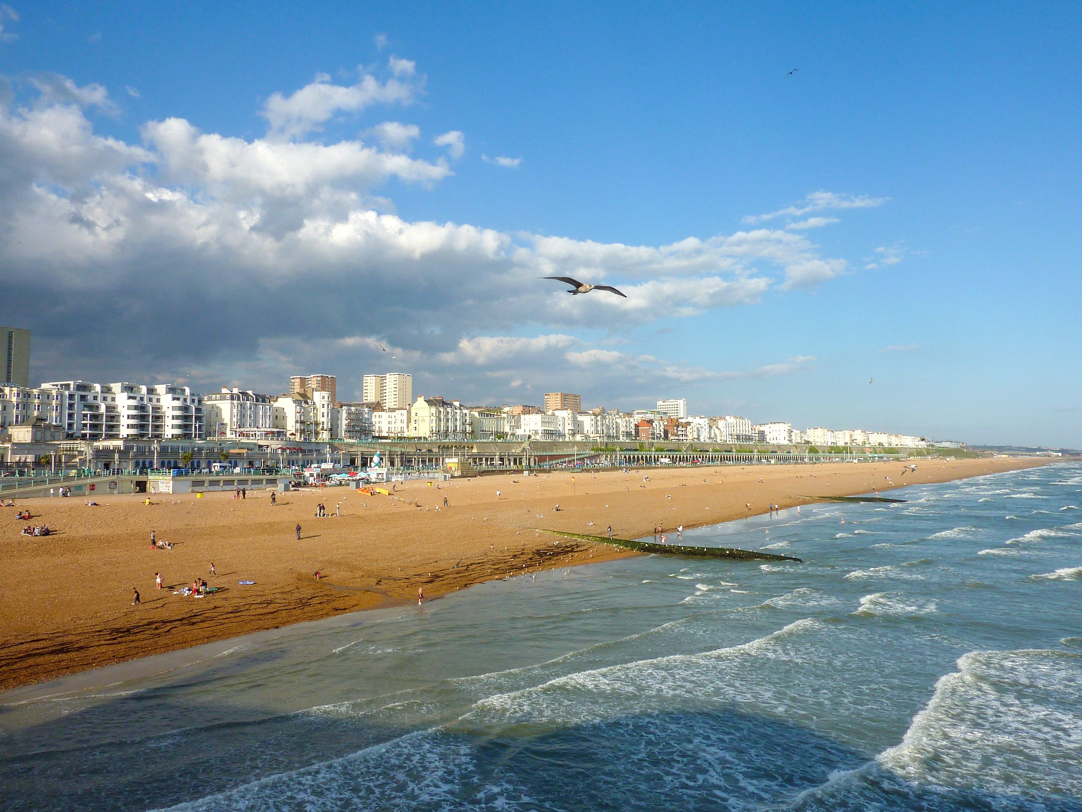 Skyline of Brighton and Brighton beach, taken from the Brighton palace pier | Source: Getty Images