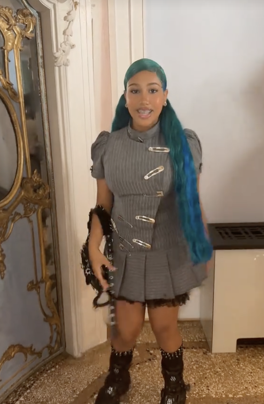 North West from a post dated August 29, 2025. | Source: TikTok/kimandnorth