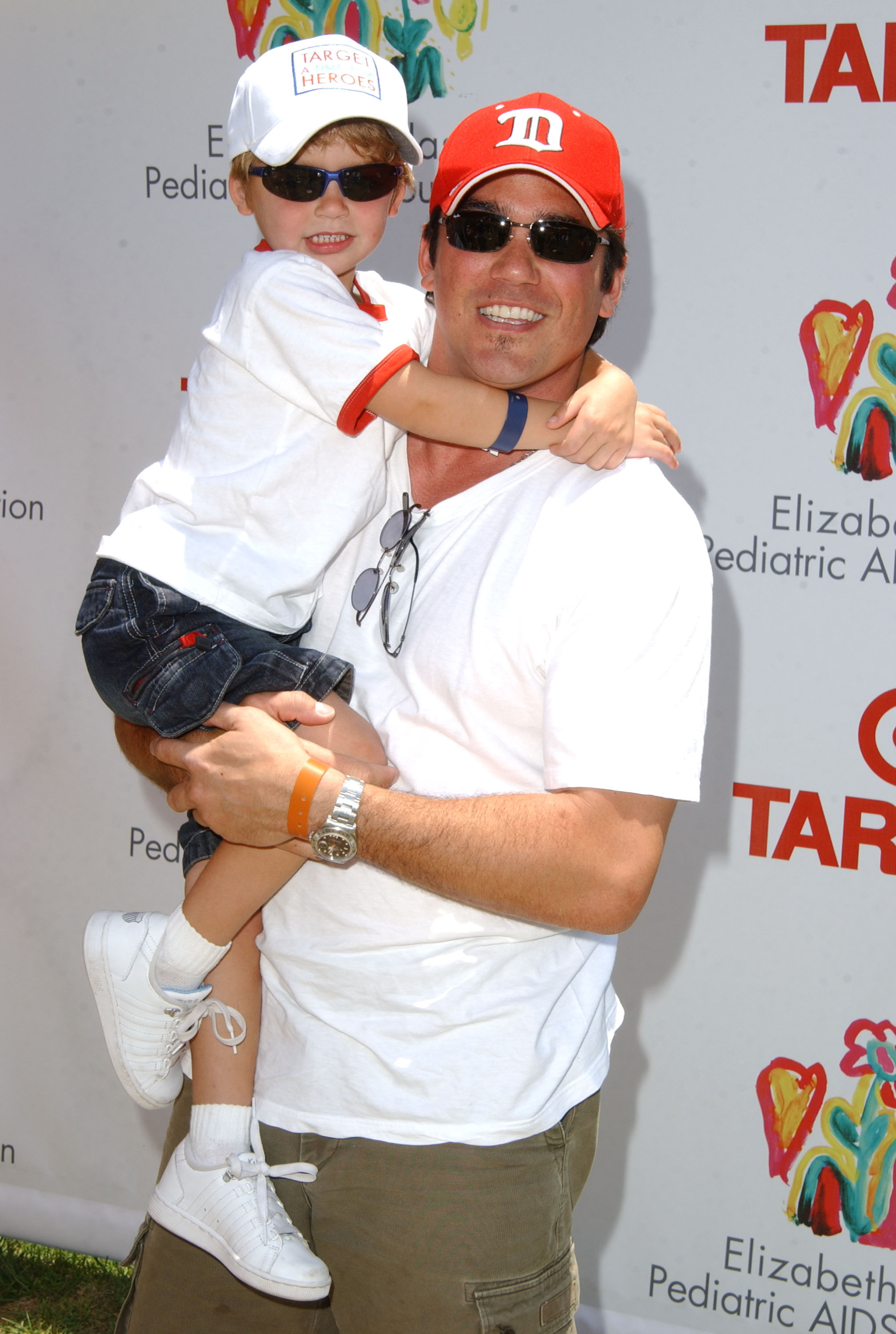 Dean Cain and son Christopher at the 2004 Target A Time for Heroes Celebrity Carnival to benefit the Elizabeth Glaser Pediatric AIDS Foundation on June 13, 2004 | Source: Getty Images