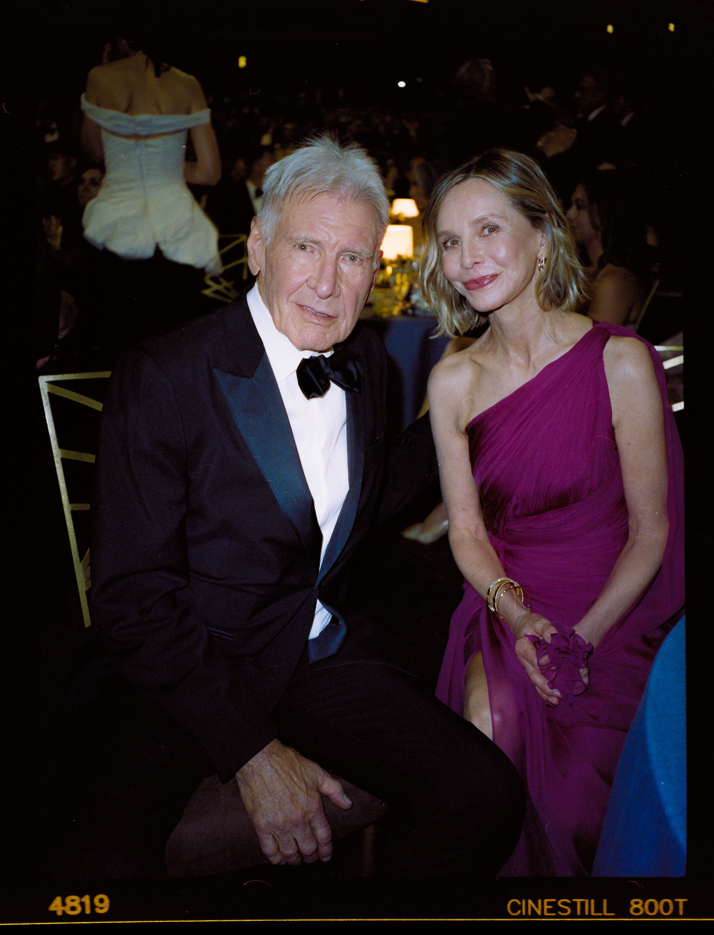Ford and Flockhart sit together inside the Peacock Theater during the ceremony. Ford's nomination was one of several for "Shrinking," although the supporting actor award went to Stephen Root.