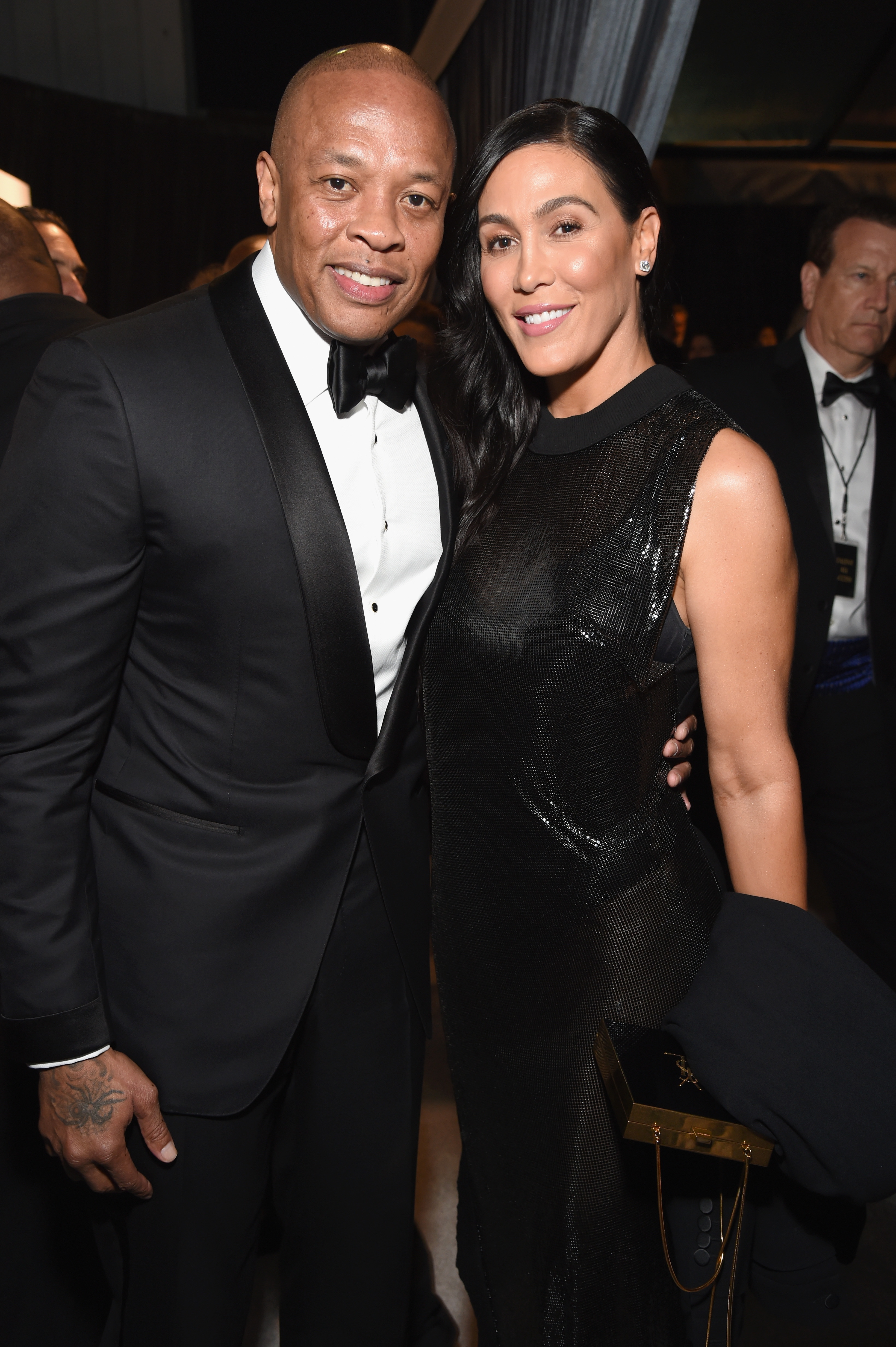 Dr. Dre and Nicole Threatt at Barker Hangar on October 11, 2018 | Source: Getty Images