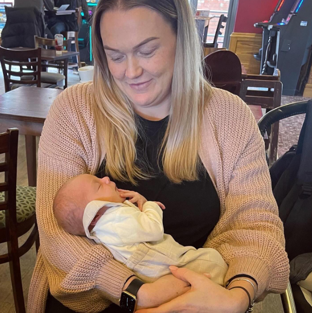 Rachel Surtees and Hudson Bibby from a post dated April 29, 2025. | Source: Facebook/Rachel Surtees
