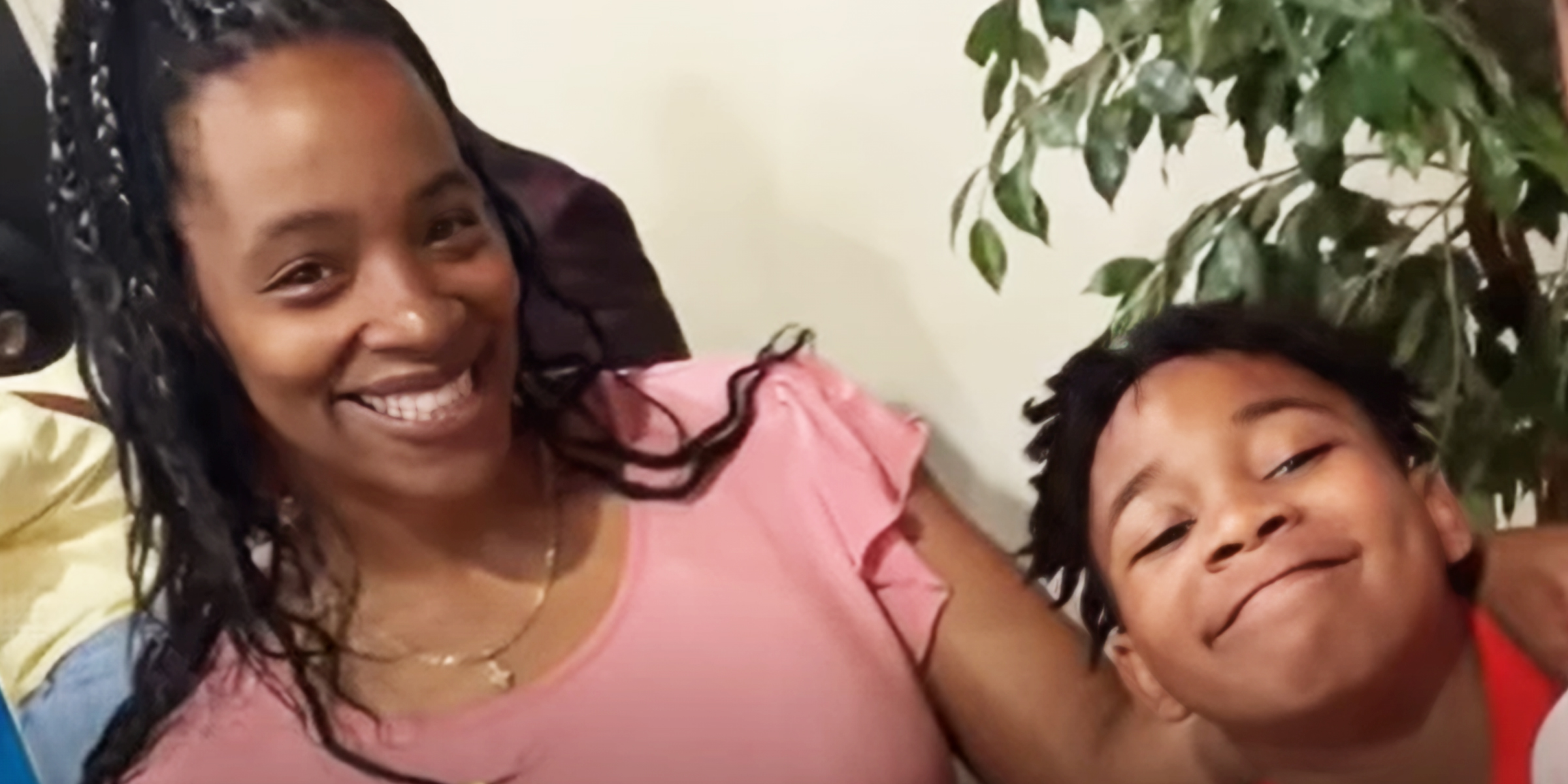Jennifer Harris and son. | Source: YouTube/ClickOnDetroitLocal4WDIV